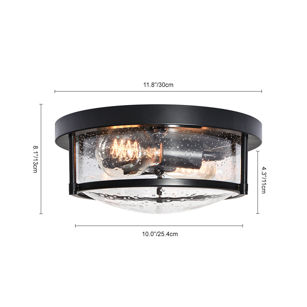 Auran Modern Glass Flush Mount Ceiling Light