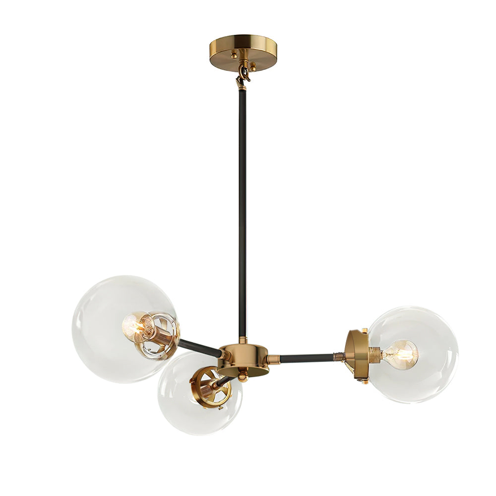 Kvennulix Mid-century Sputnik Metal Chandelier