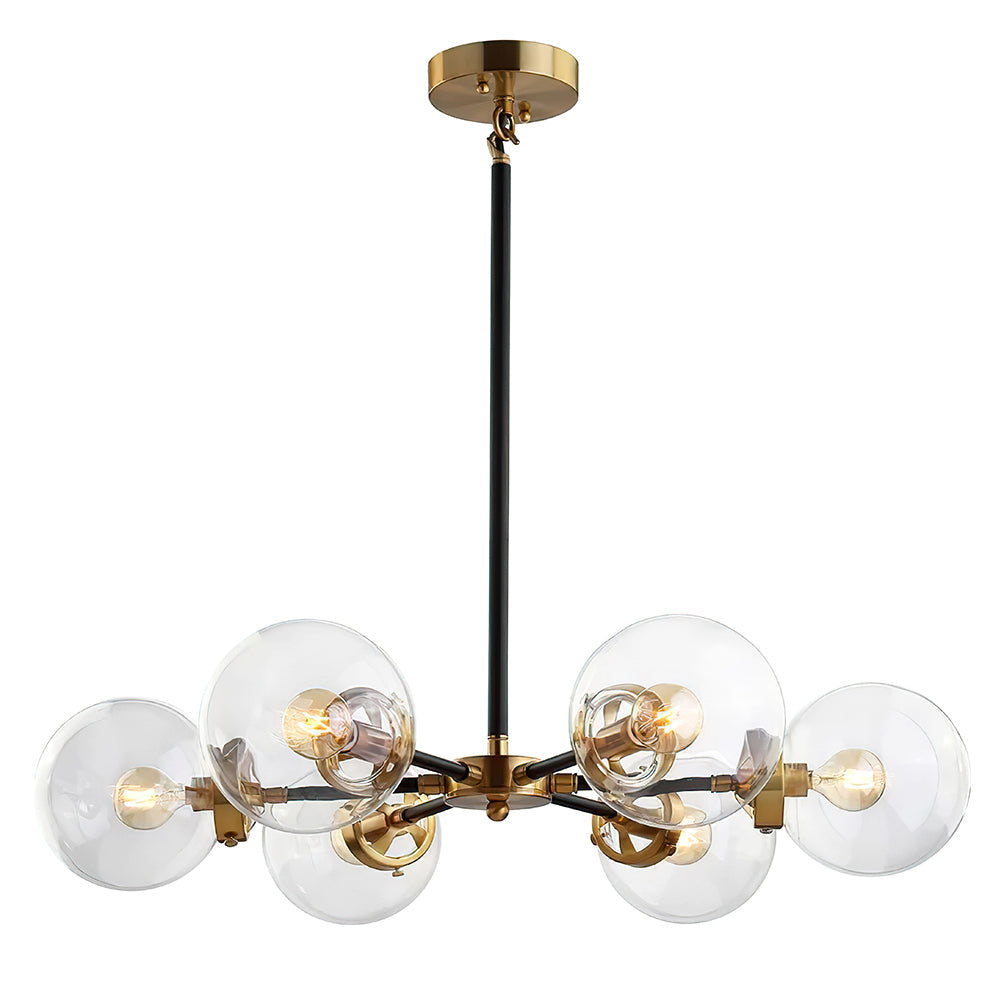 Kvennulix Mid-century Sputnik Metal Chandelier