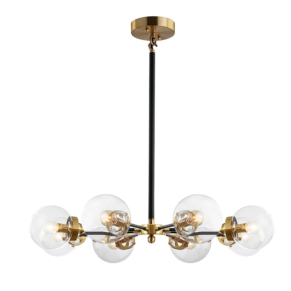Kvennulix Mid-century Sputnik Metal Chandelier