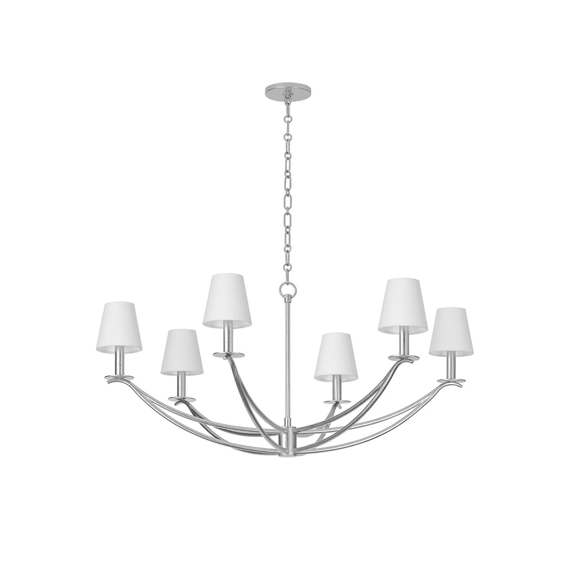 Ulfuvyd Modern Minimalist Fabric Metal Chandelier - Lamp Copper