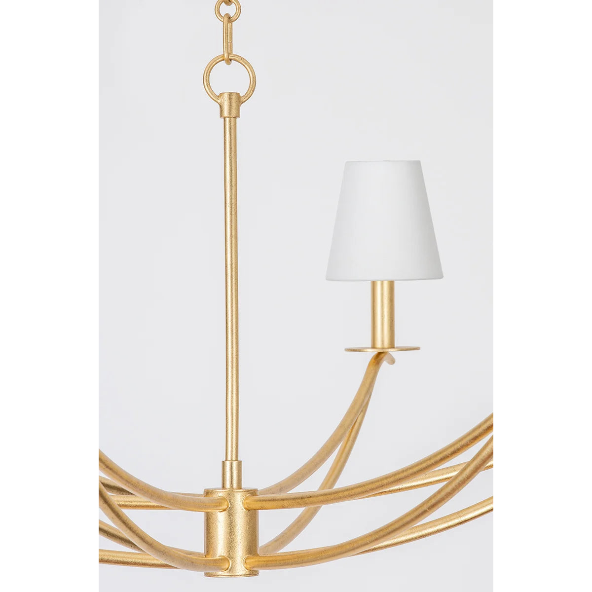 Ulfuvyd Modern Minimalist Fabric Metal Chandelier - Lamp Copper