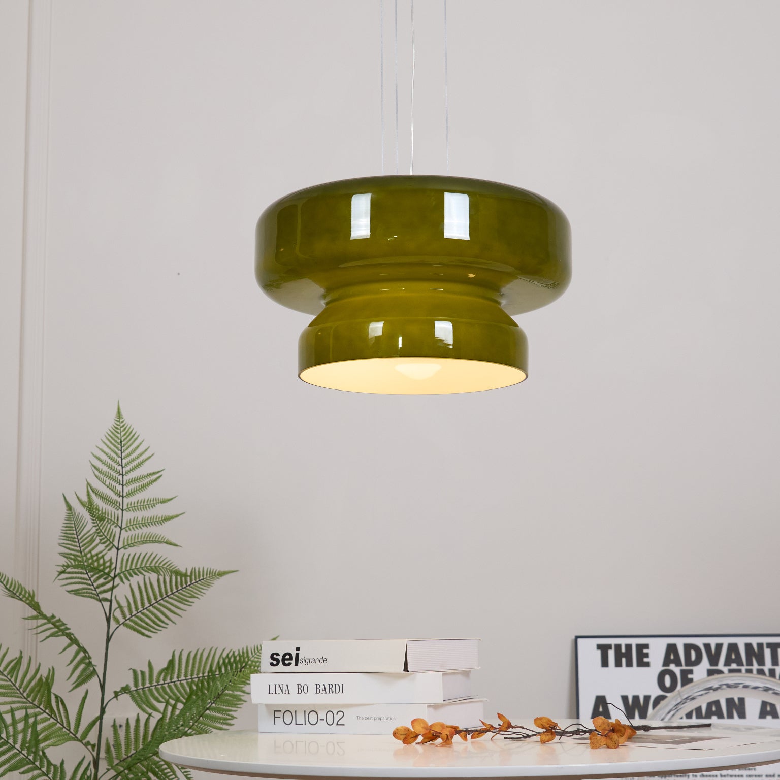Xenuvyj Modern Minimalist Metal Glass Pendant Lamp - Lamp Copper