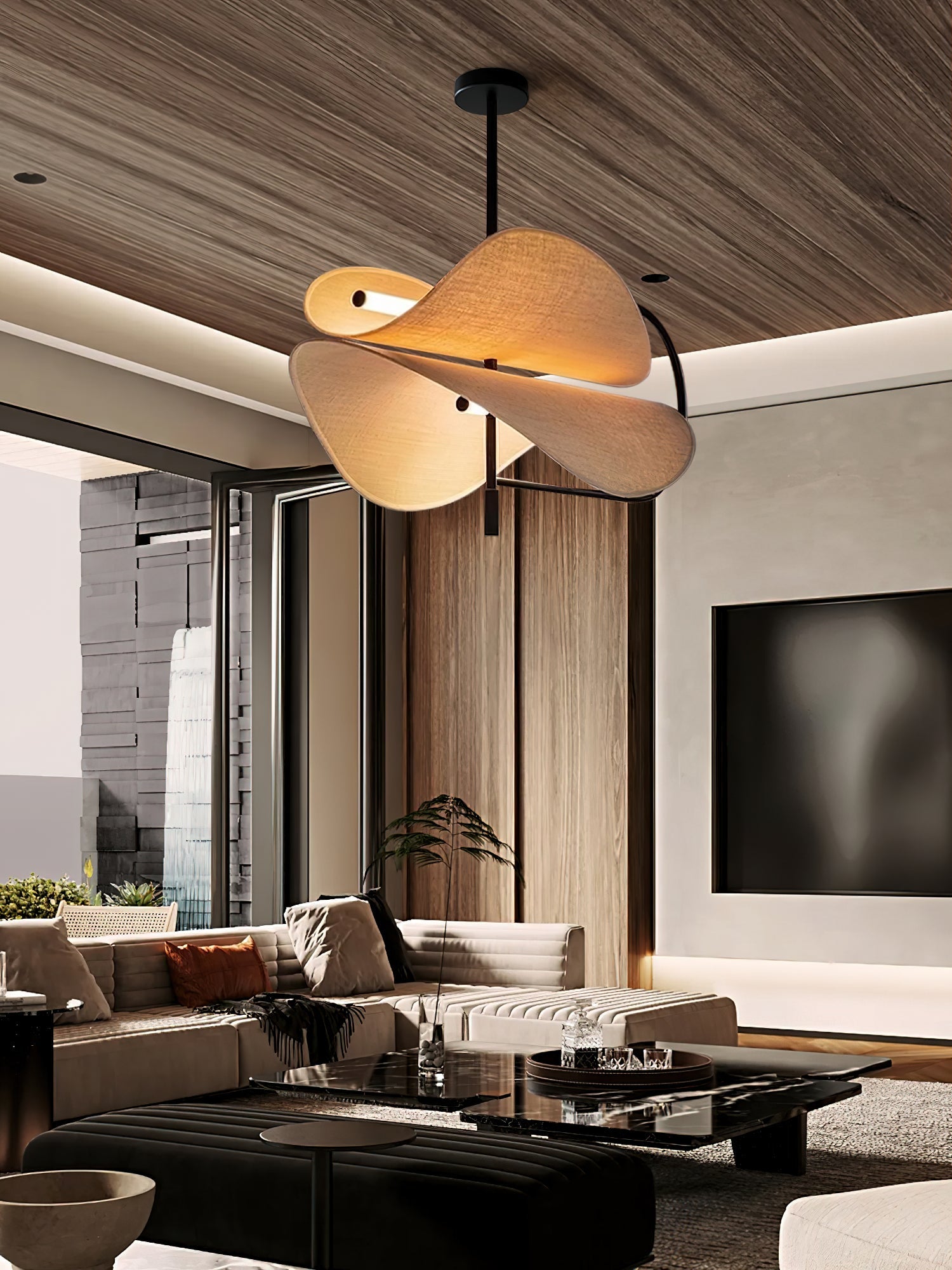Ildvuvyk Individual Creativity Acrylic Metal Pendant Light - Lamp Copper