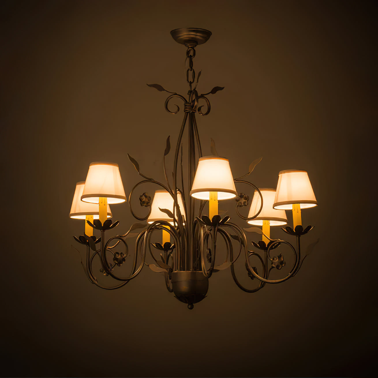 Gloruvyj Individual Creativity Brass Fabric Chandelier - Lamp Copper