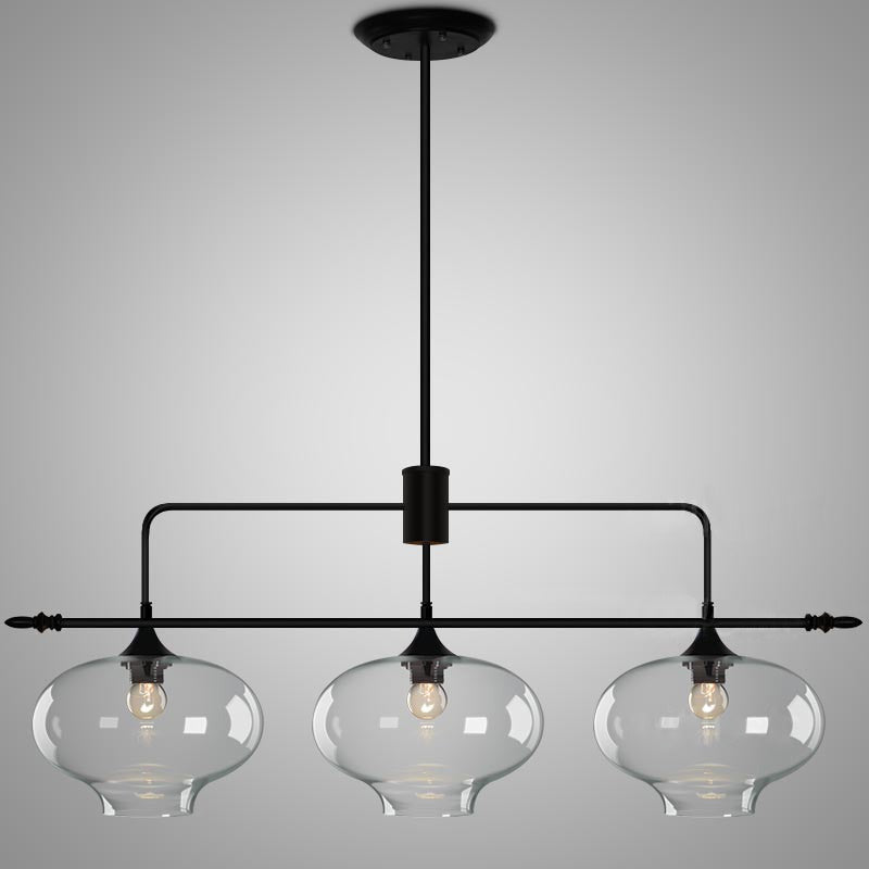 Himinuvyj Modern Minimalist Metal Glass Pendant Light - Lamp Copper