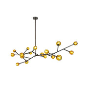 Kinetic Individual Creativity Brass Glass Chandelier - Lamp Copper