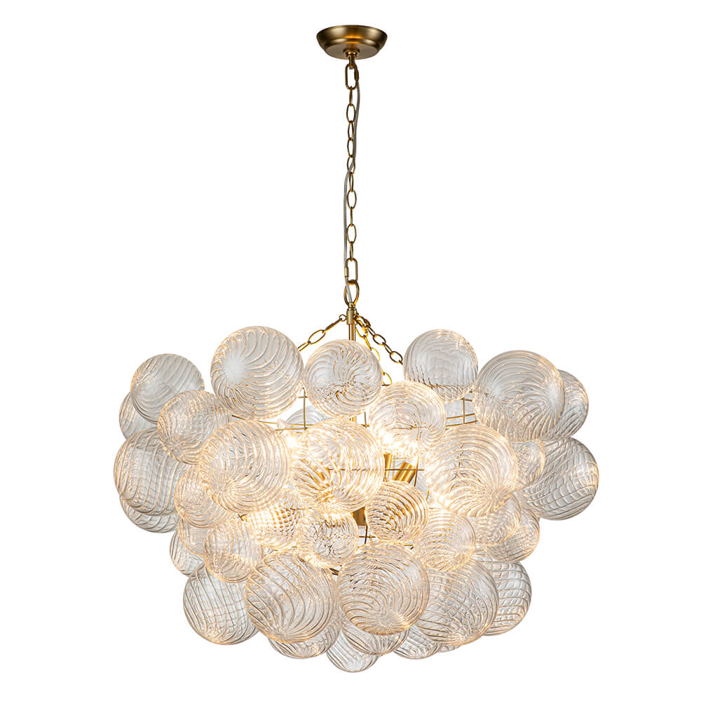 Stellia Bubble Art Brass Chandelier