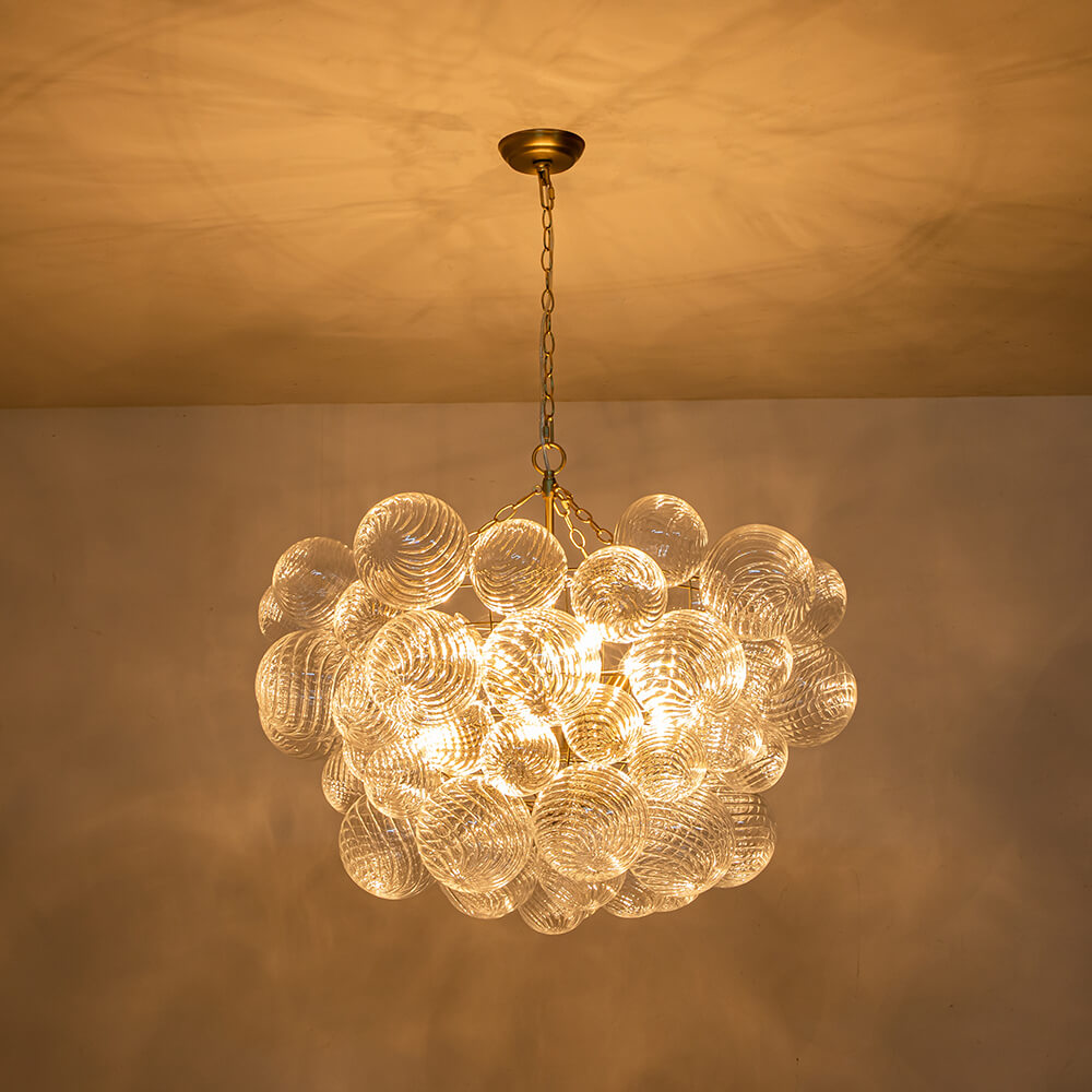 Stellia Bubble Art Brass Chandelier
