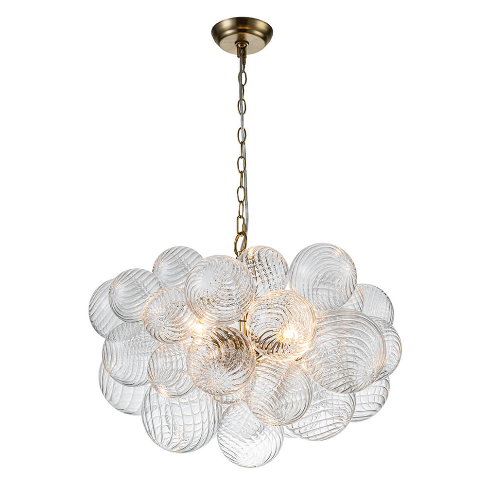 Stellia Bubble Art Brass Chandelier
