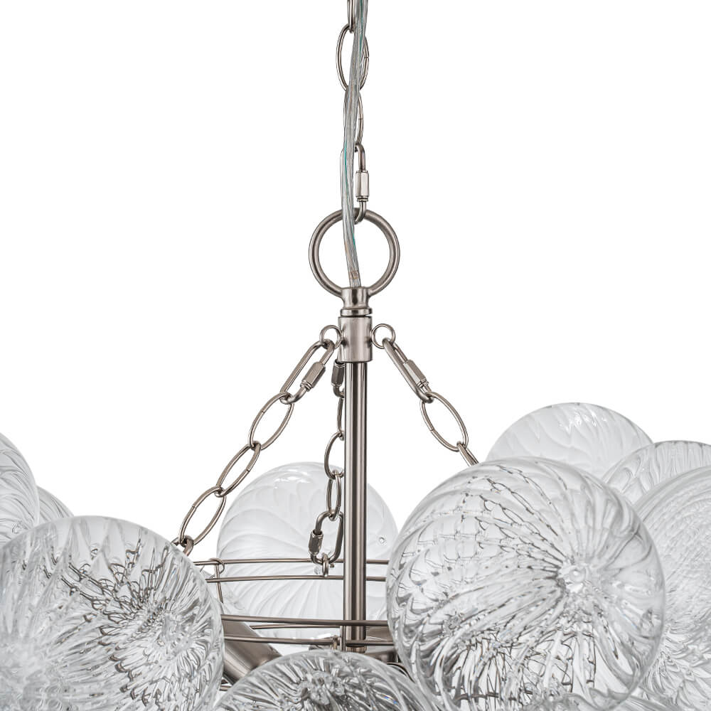 Stellia Bubble Art Brass Chandelier