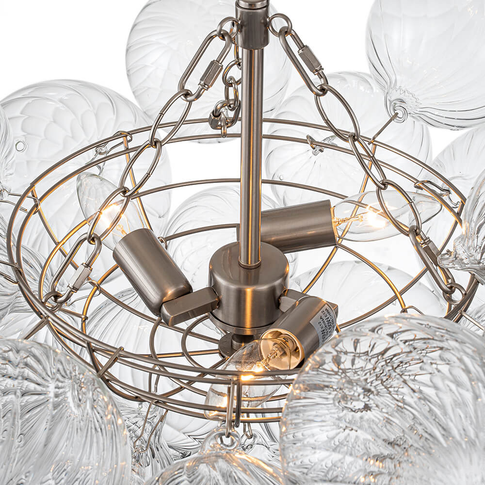 Stellia Bubble Art Brass Chandelier
