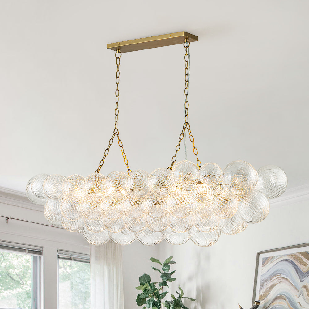 Ornhog Linear Glass Chandelier
