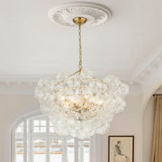 Elorin Texture Globe Bubble Glass Chandelier