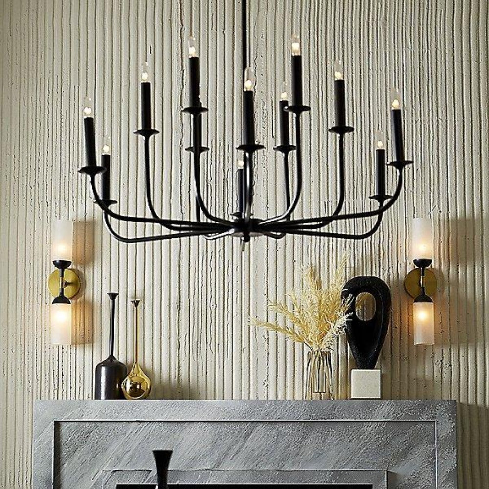 Orrinora Vintage Industrial Metal Chandelier - Lamp Copper