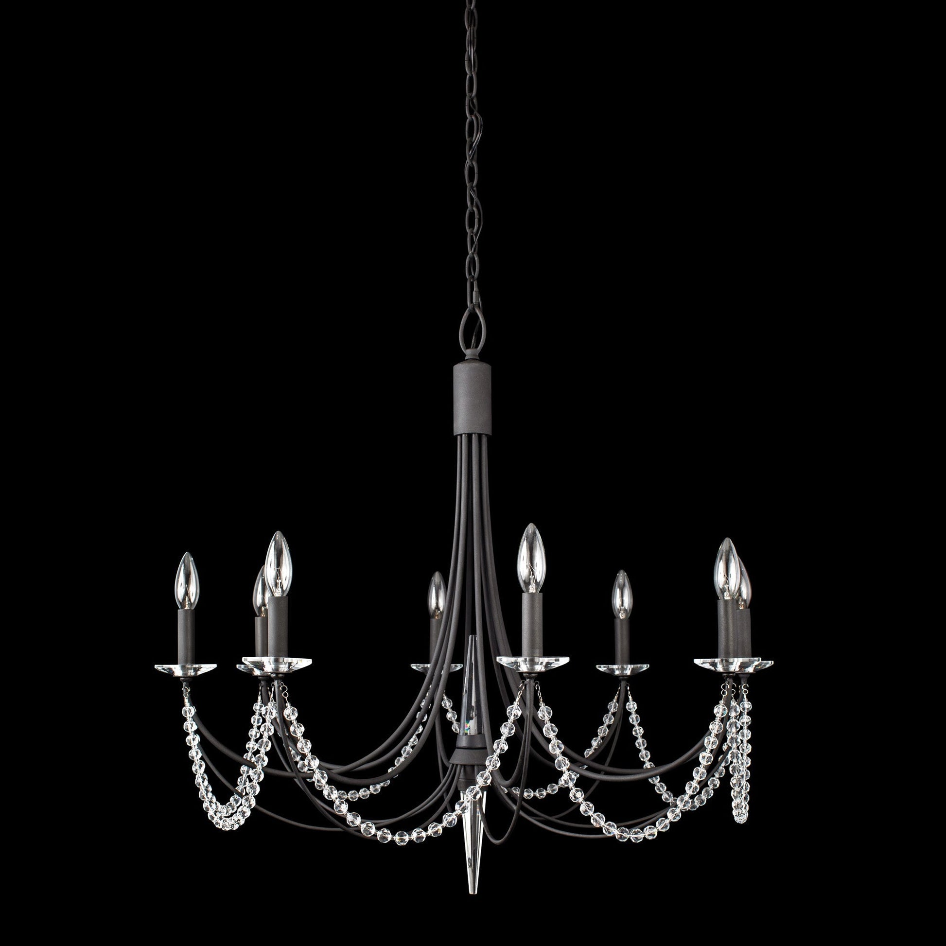 Purelux Postmodern Luxury Brass Metal Crystal Chandelier - Lamp Copper