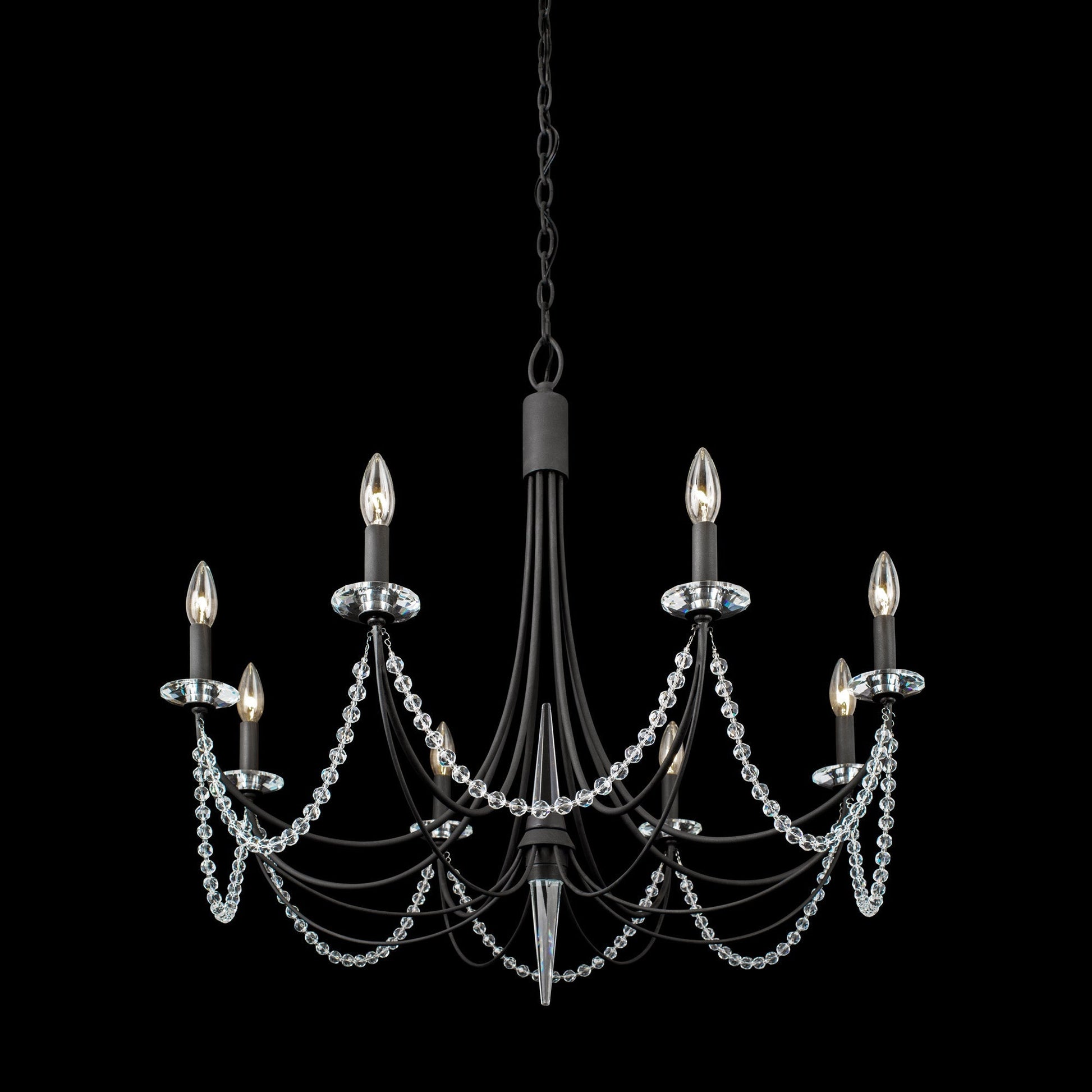 Purelux Postmodern Luxury Brass Metal Crystal Chandelier - Lamp Copper