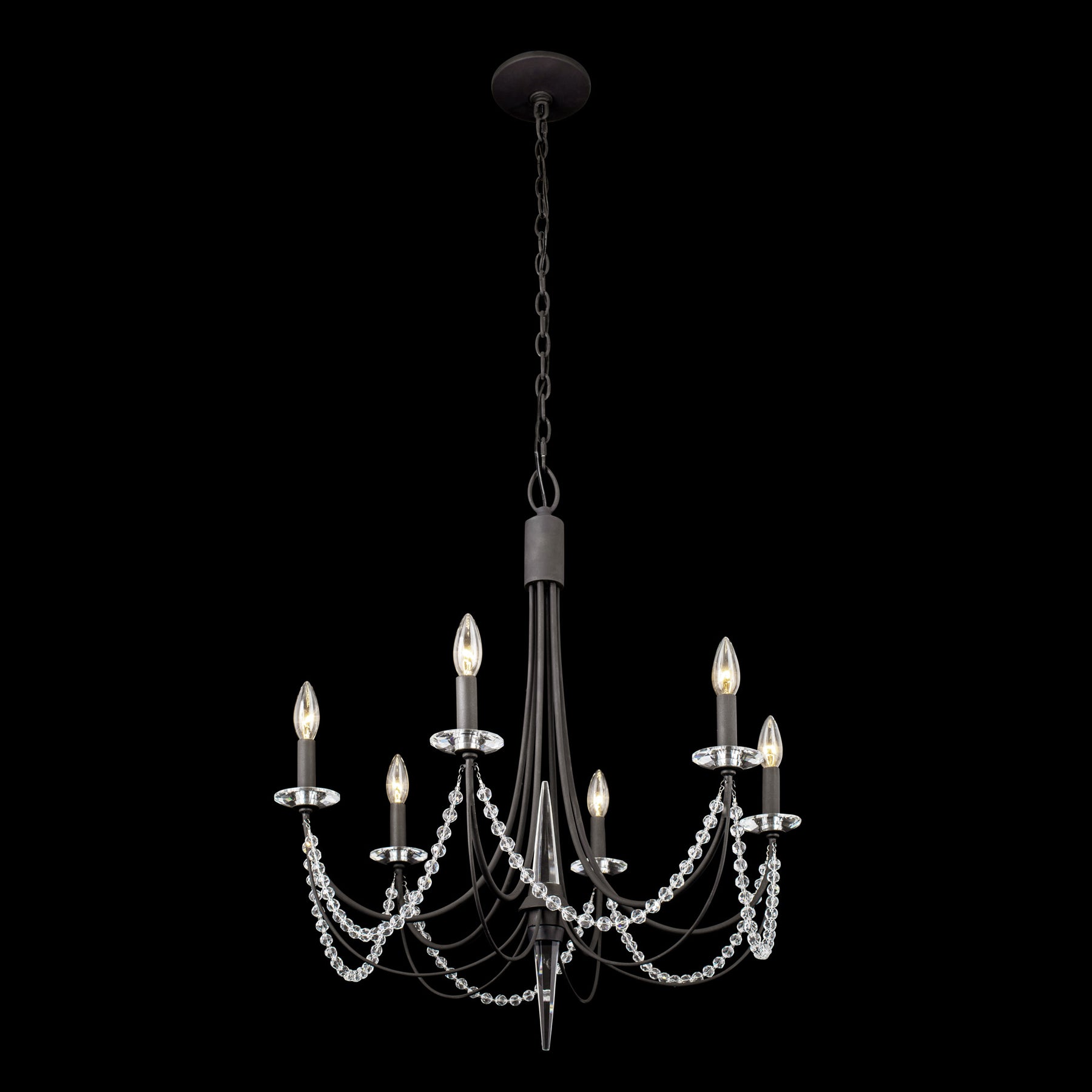 Purelux Postmodern Luxury Brass Metal Crystal Chandelier - Lamp Copper