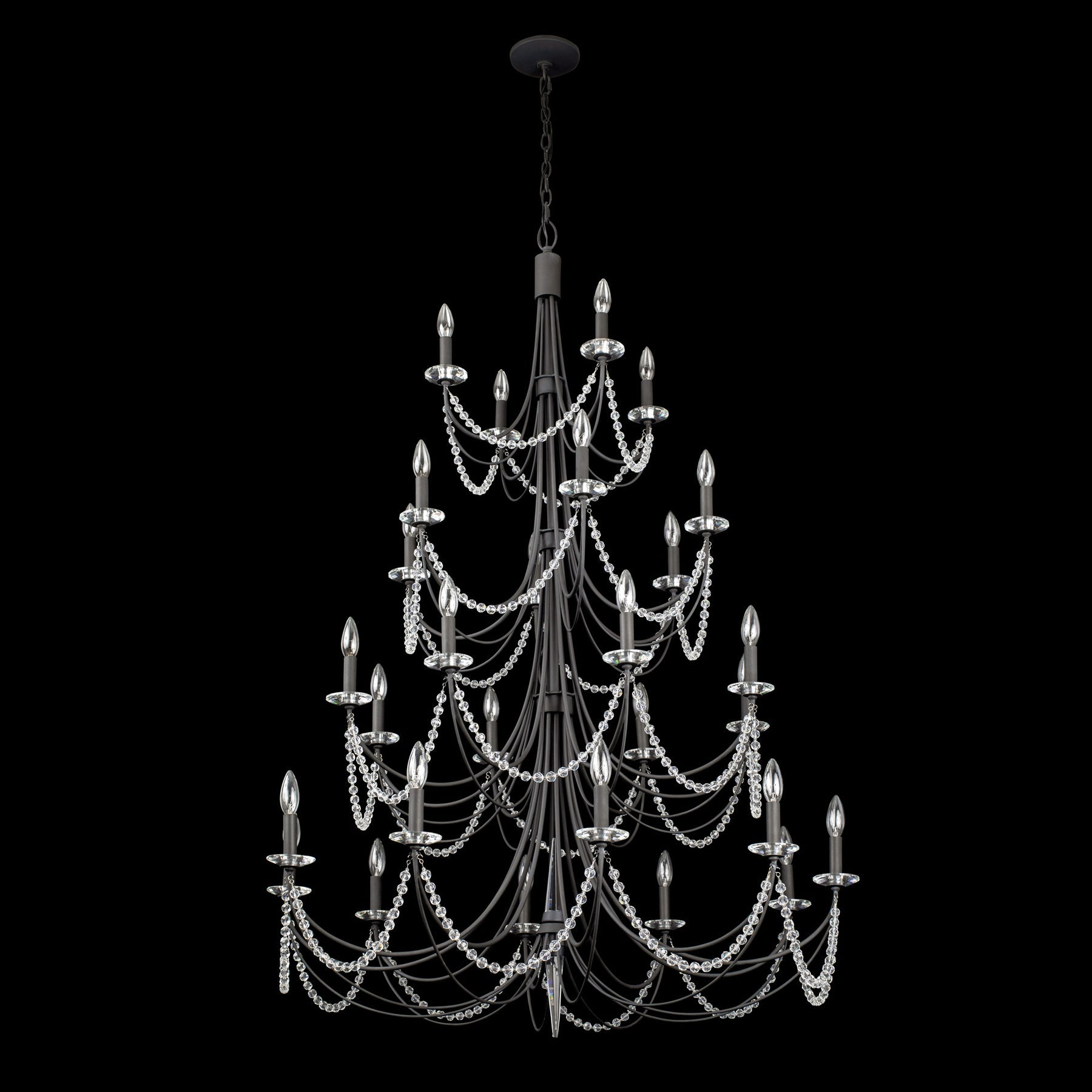Purelux Postmodern Luxury Brass Metal Crystal Chandelier - Lamp Copper