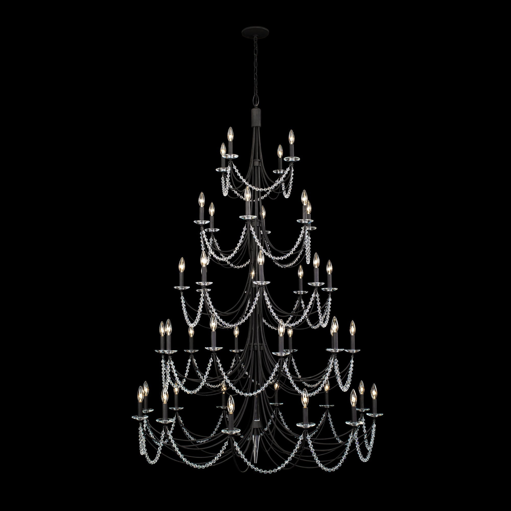 Purelux Postmodern Luxury Brass Metal Crystal Chandelier - Lamp Copper