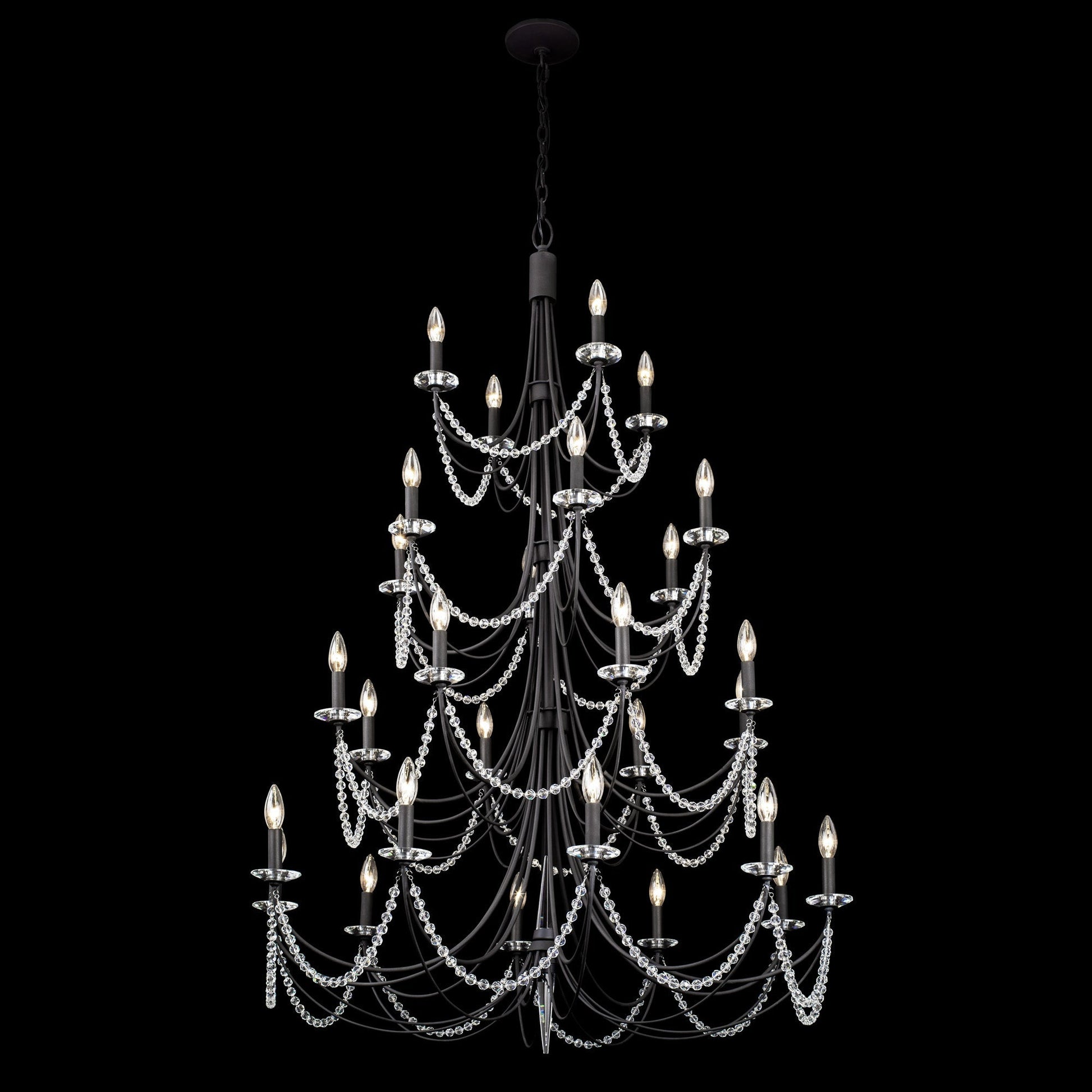 Purelux Postmodern Luxury Brass Metal Crystal Chandelier - Lamp Copper