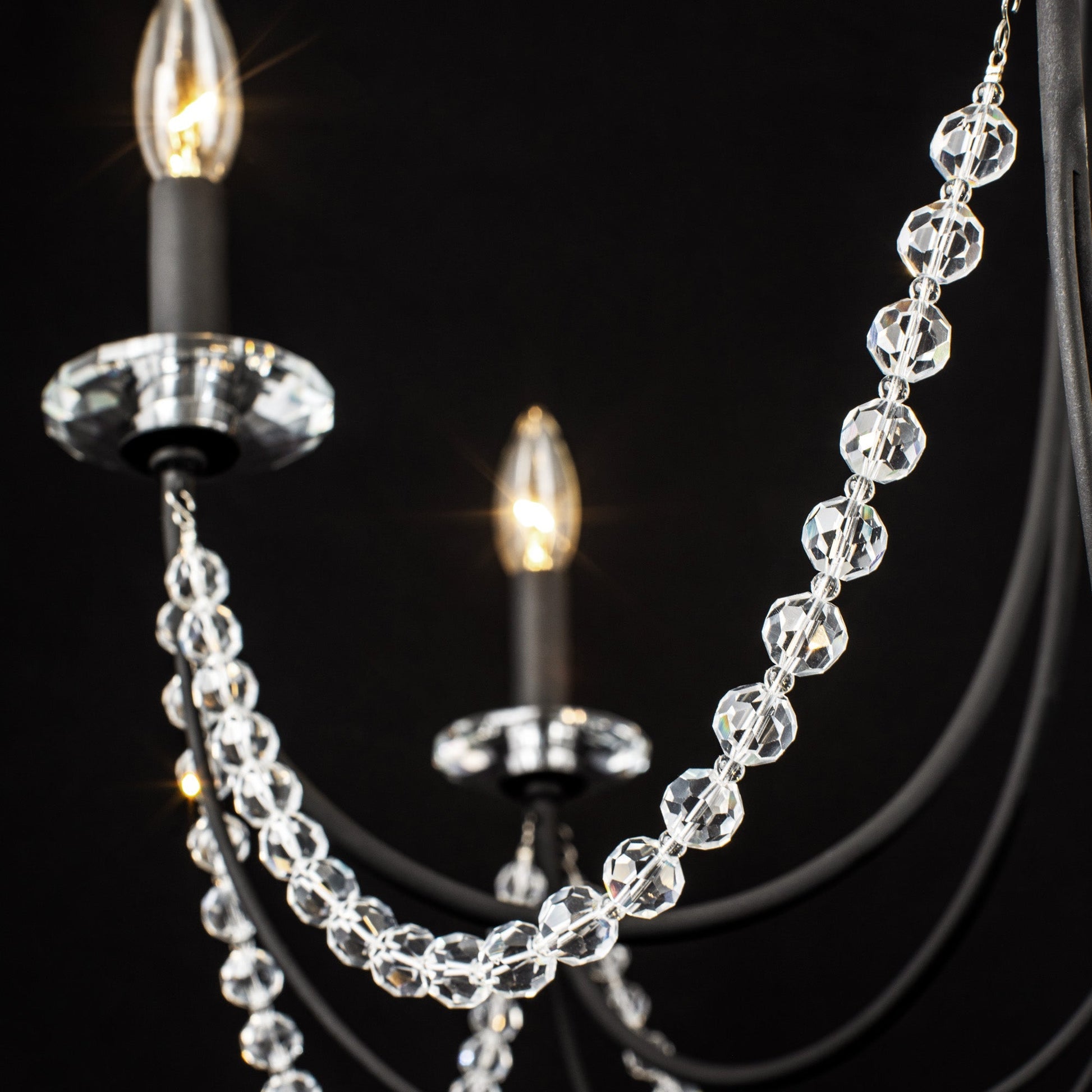 Purelux Postmodern Luxury Brass Metal Crystal Chandelier - Lamp Copper