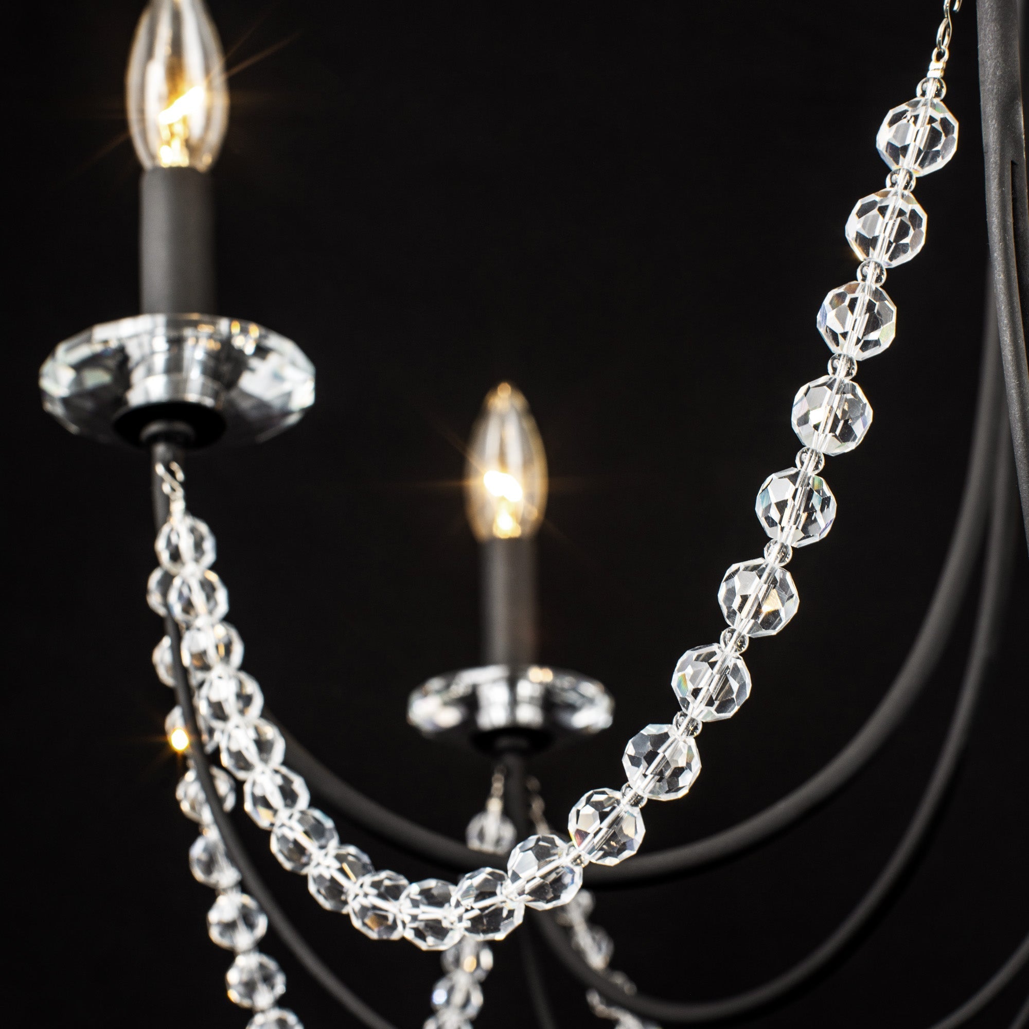 Purelux Postmodern Luxury Brass Metal Crystal Chandelier - Lamp Copper