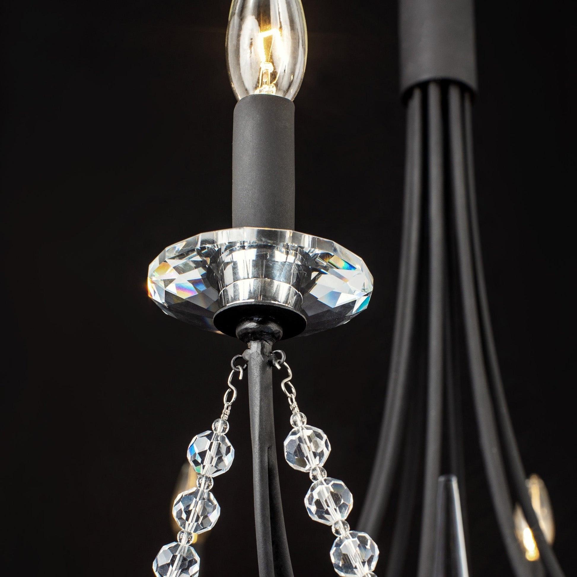 Purelux Postmodern Luxury Brass Metal Crystal Chandelier - Lamp Copper