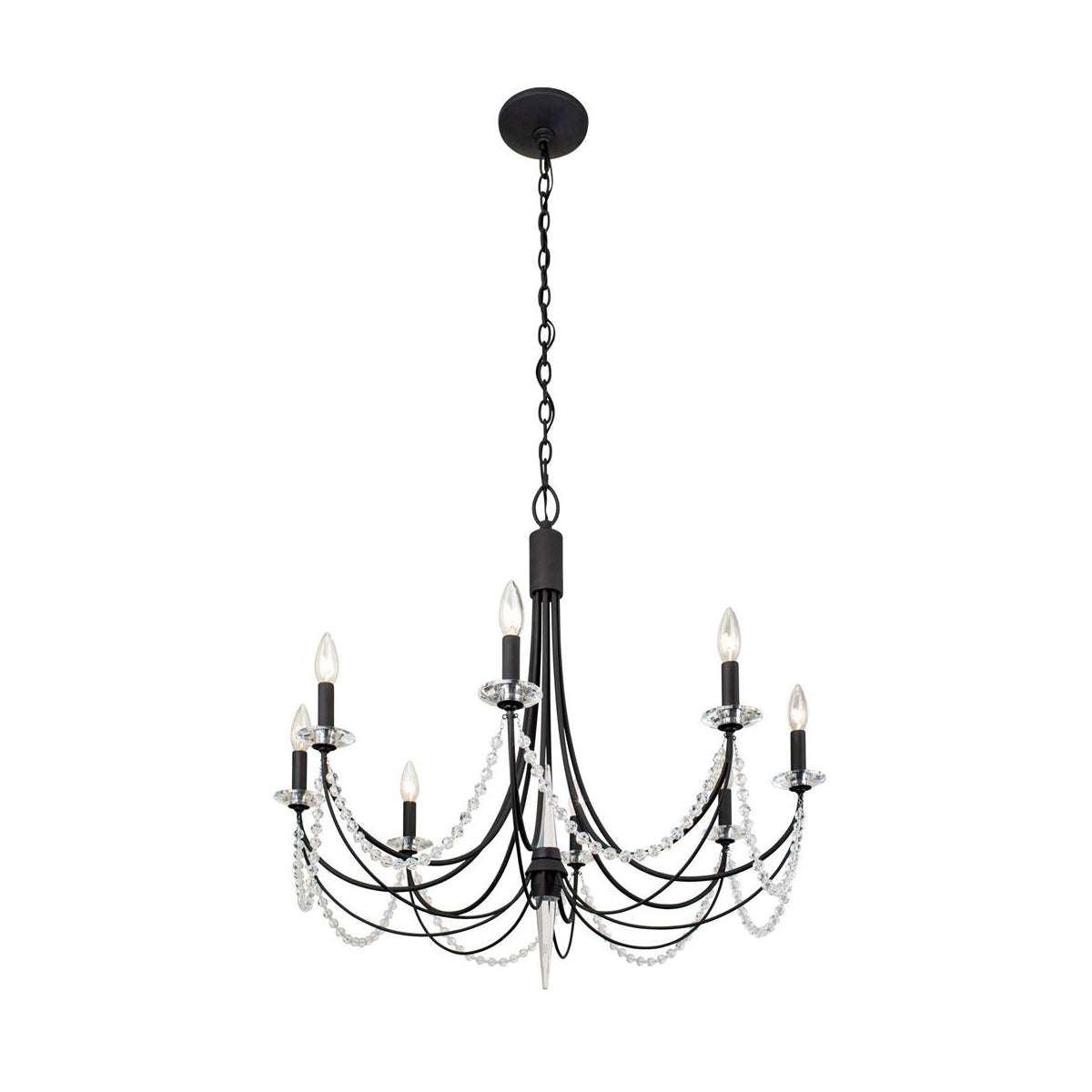 Purelux Postmodern Luxury Brass Metal Crystal Chandelier - Lamp Copper