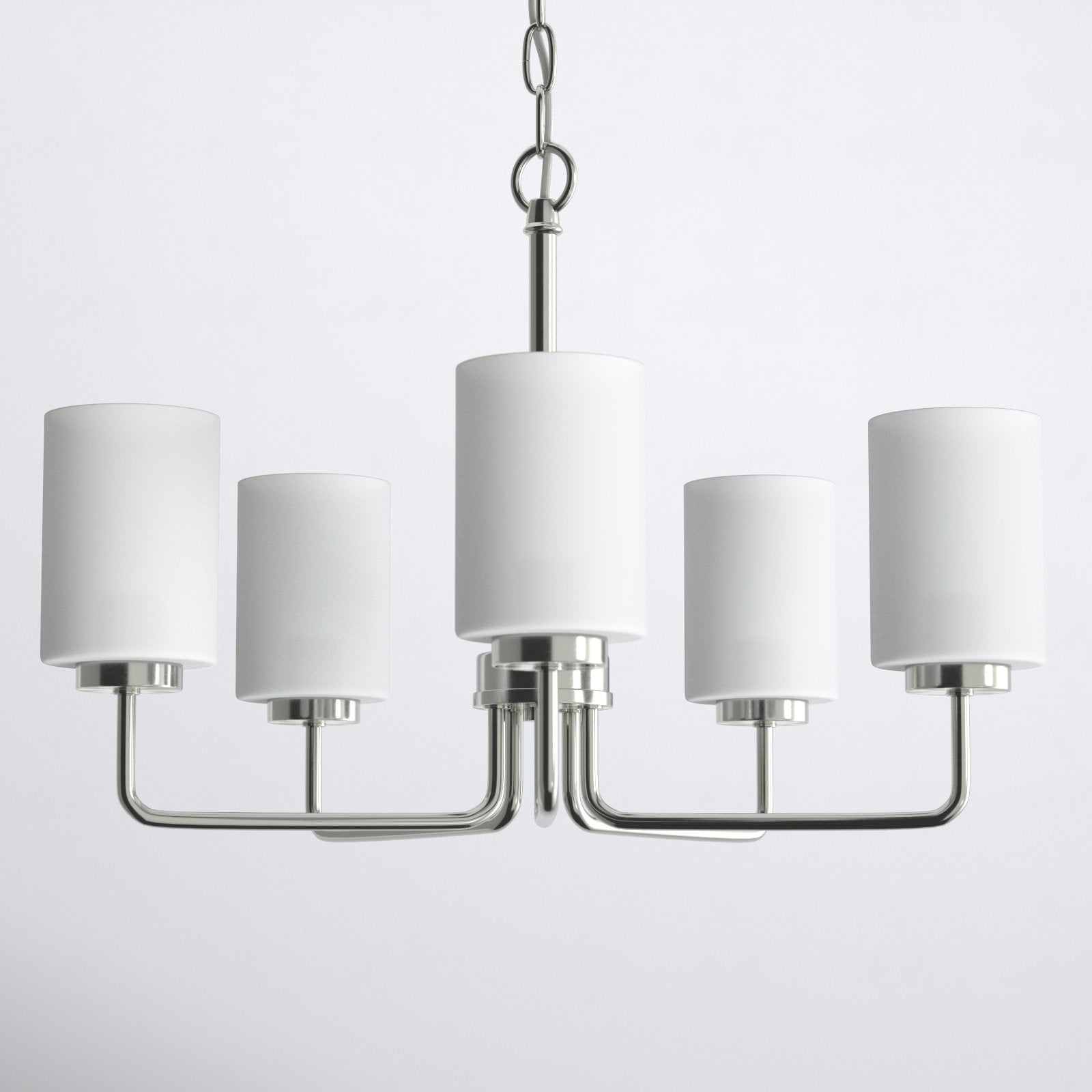 Neva Modern Minimalist Black Metal Glass Chandelier - Lamp Copper