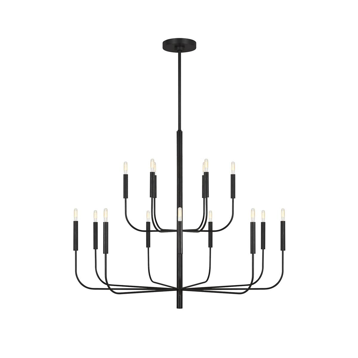 Olcarel Vintage Industrial Brass Metal Chandelier - Lamp Copper
