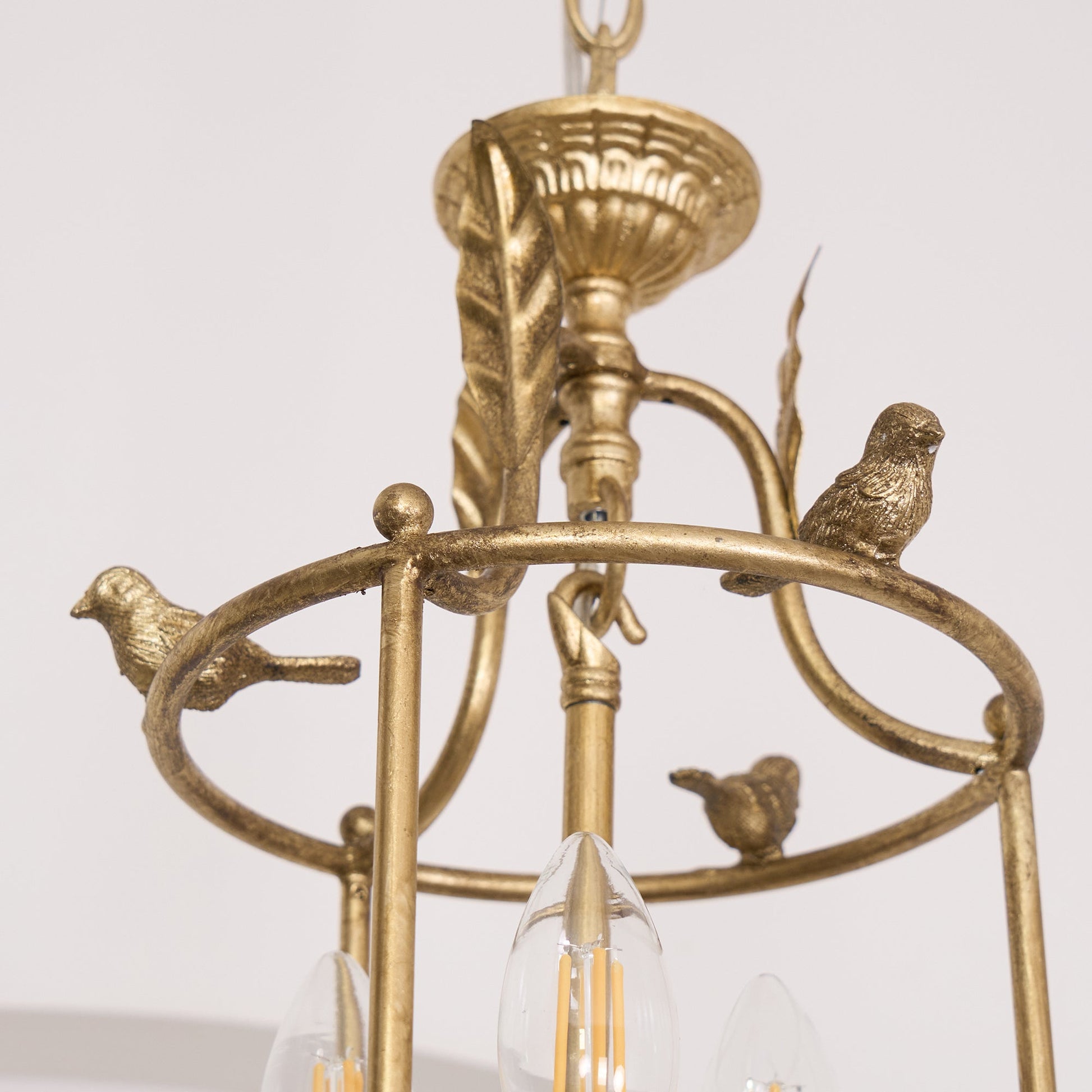 Hylite Vintage Industrial Gold Metal Lantern Pendant Lamp - Lamp Copper