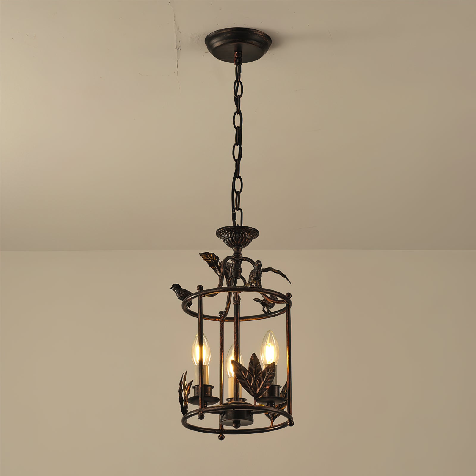 Hylite Vintage Industrial Gold Metal Lantern Pendant Lamp - Lamp Copper