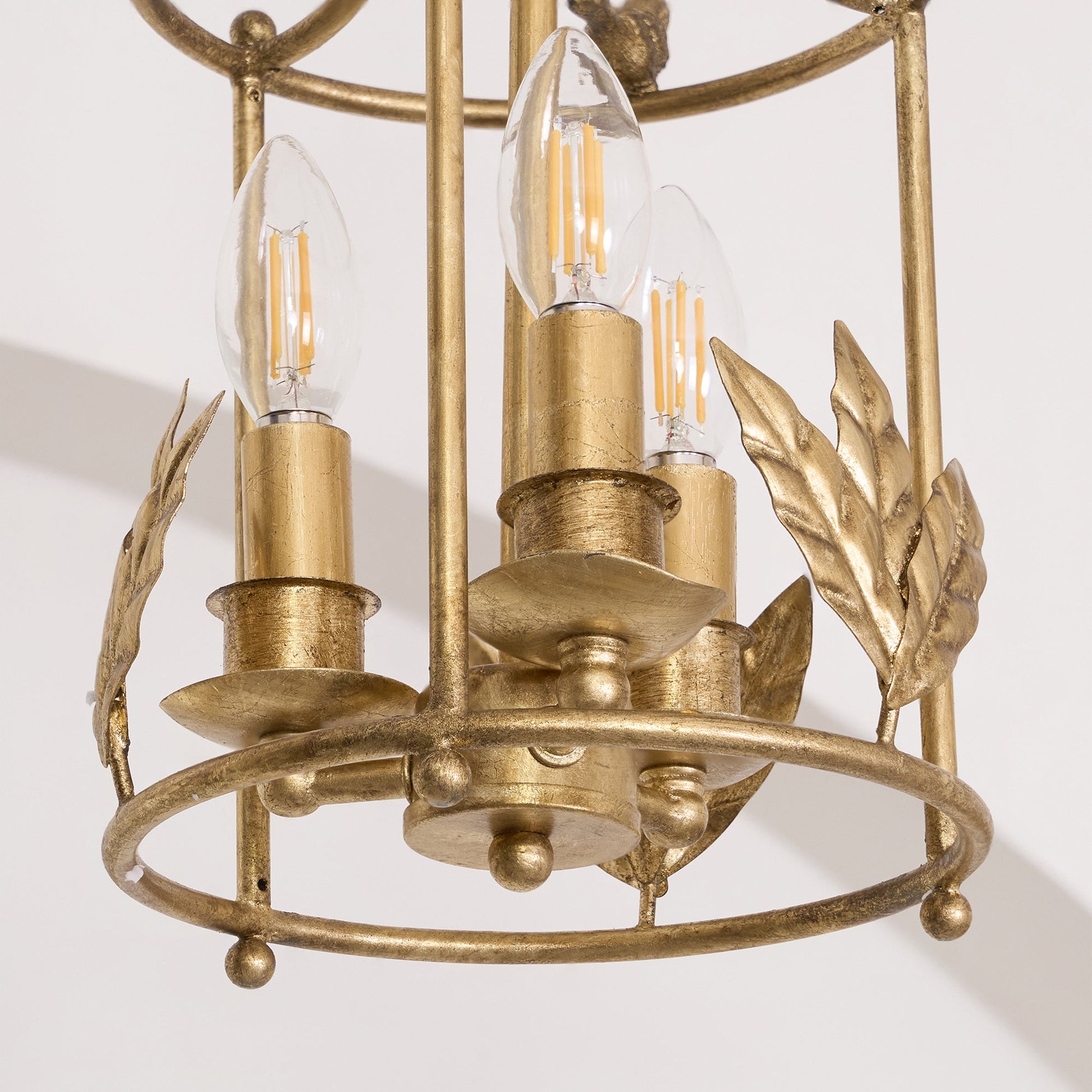 Hylite Vintage Industrial Gold Metal Lantern Pendant Lamp - Lamp Copper