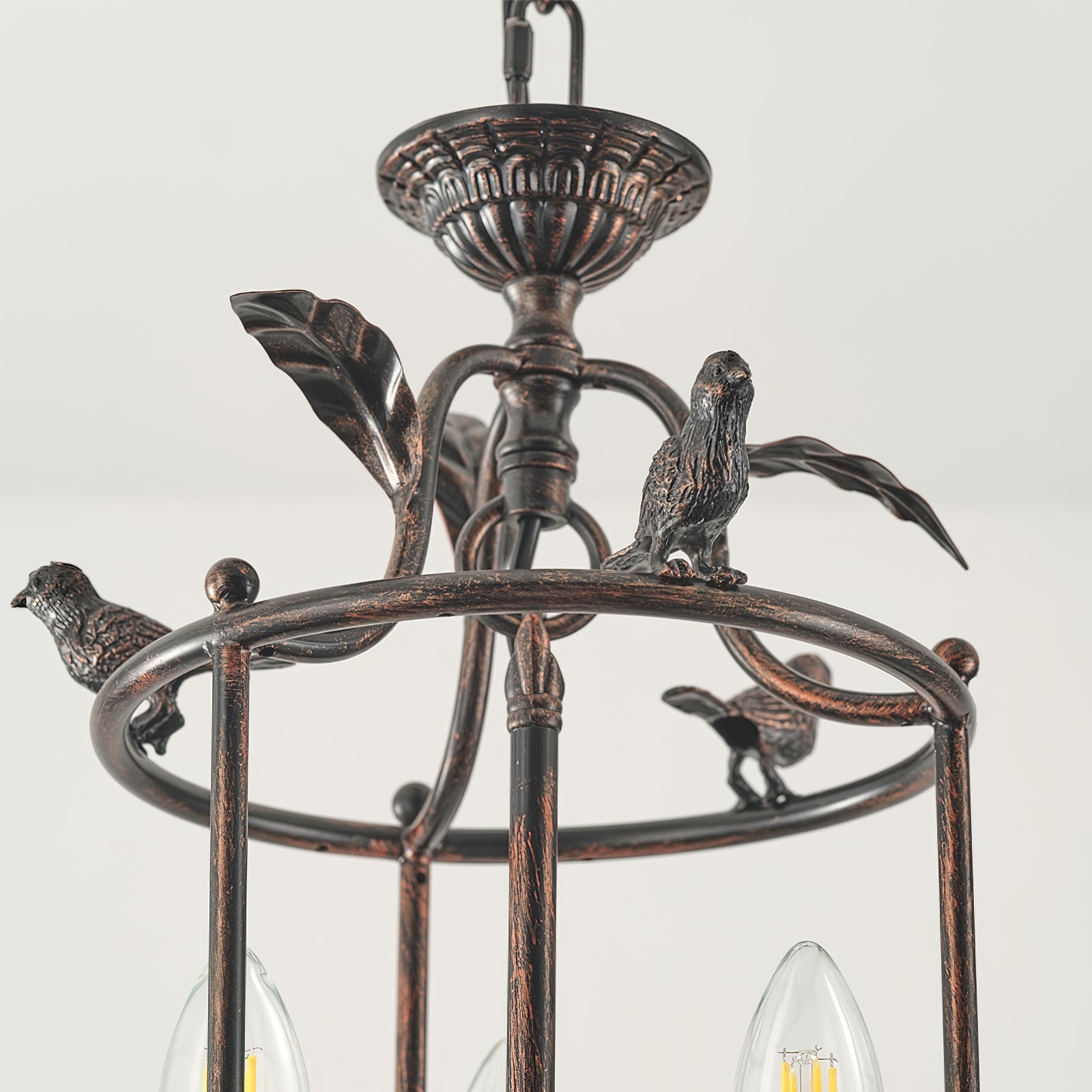 Hylite Vintage Industrial Gold Metal Lantern Pendant Lamp - Lamp Copper