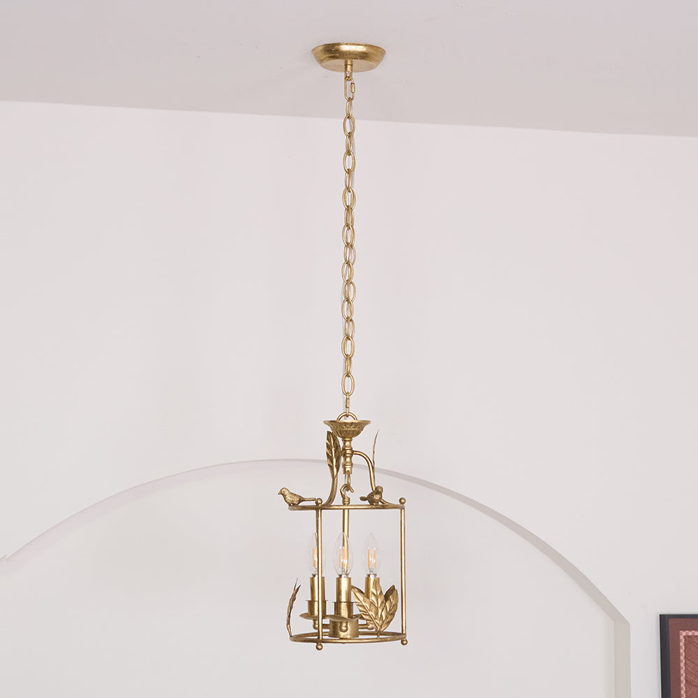 Hylite Vintage Industrial Gold Metal Lantern Pendant Lamp - Lamp Copper