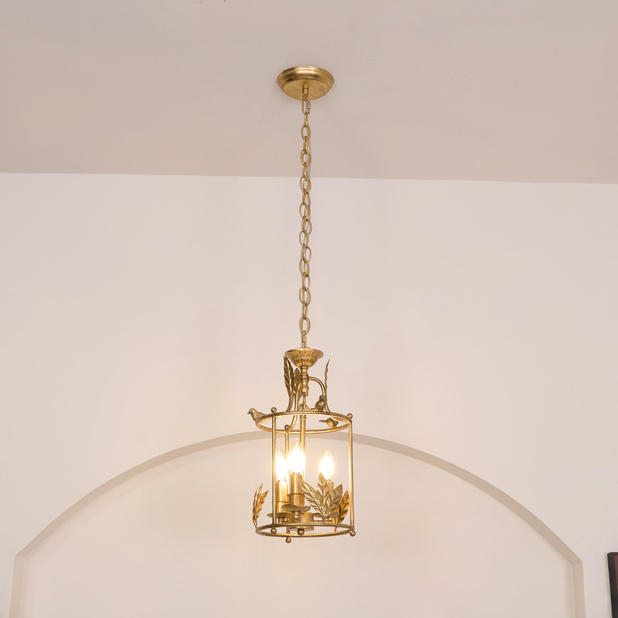 Hylite Vintage Industrial Gold Metal Lantern Pendant Lamp - Lamp Copper