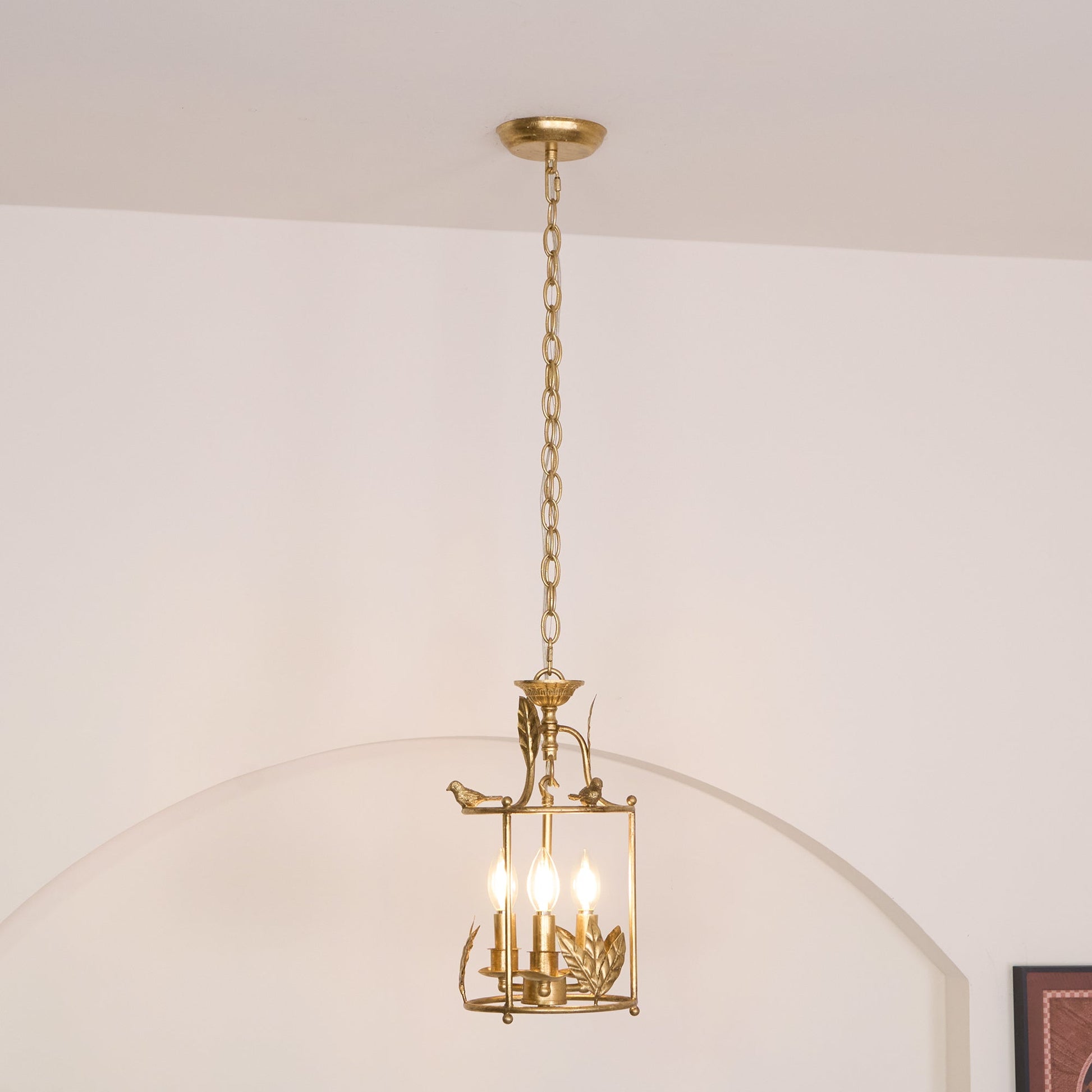 Hylite Vintage Industrial Gold Metal Lantern Pendant Lamp - Lamp Copper