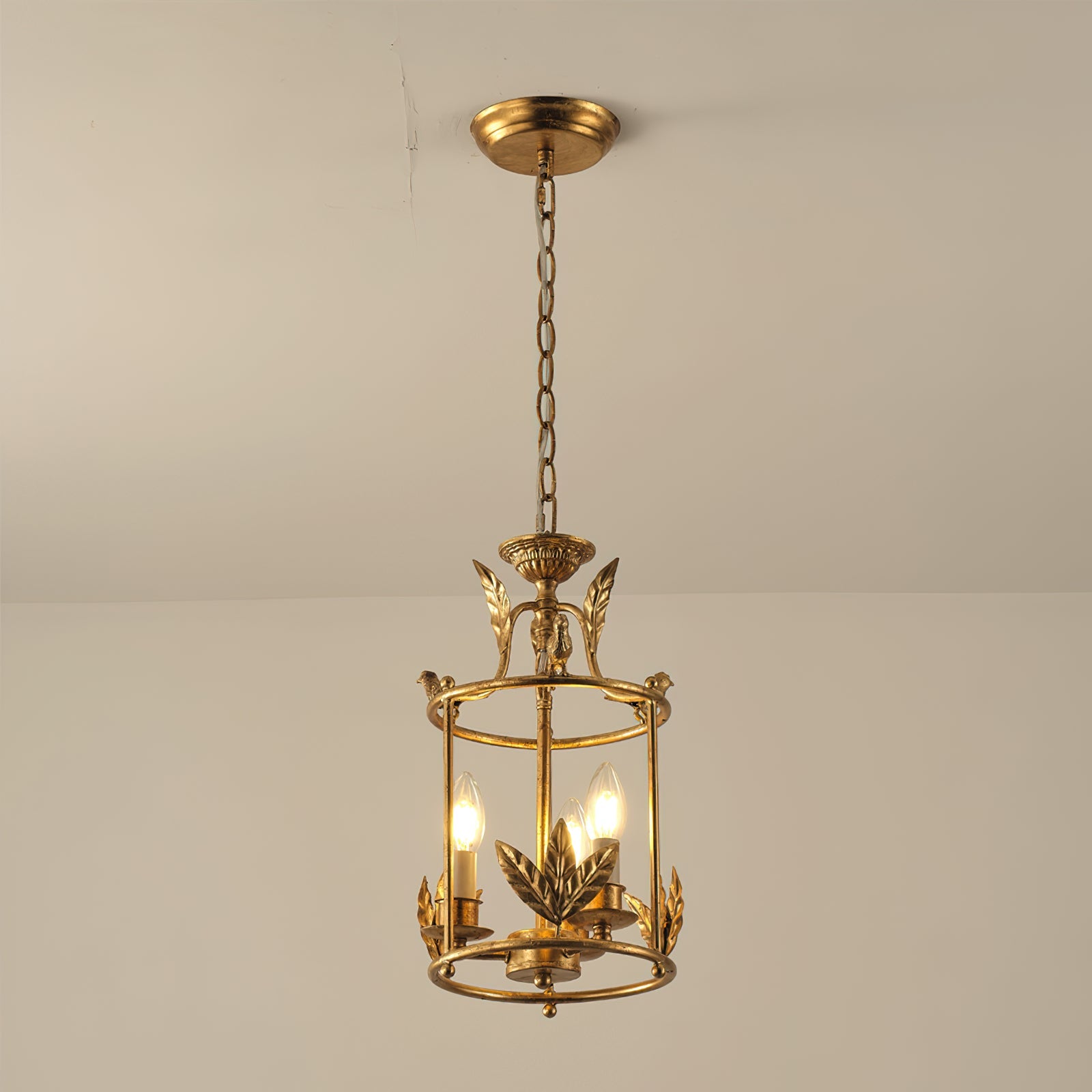 Hylite Vintage Industrial Gold Metal Lantern Pendant Lamp - Lamp Copper