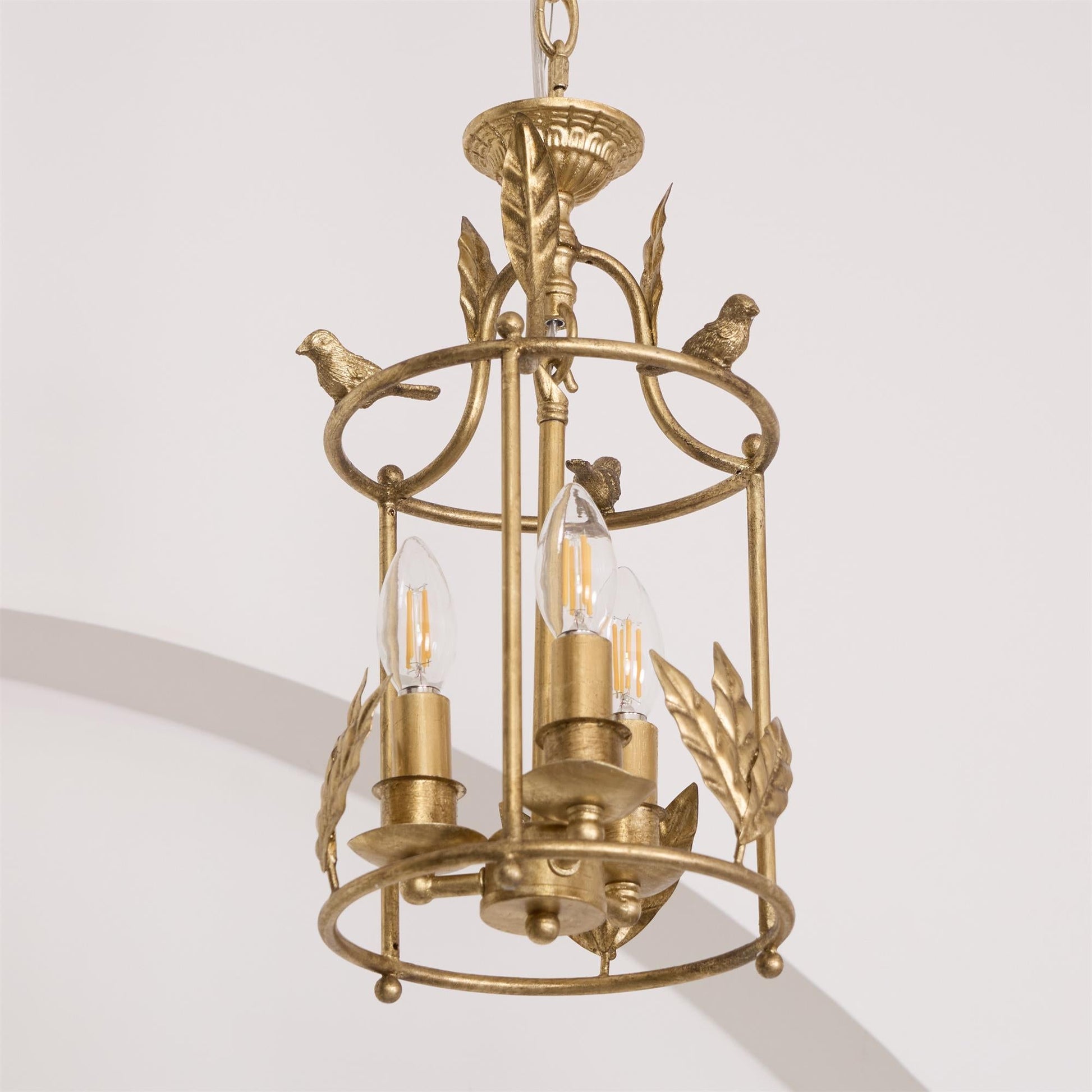 Hylite Vintage Industrial Gold Metal Lantern Pendant Lamp - Lamp Copper