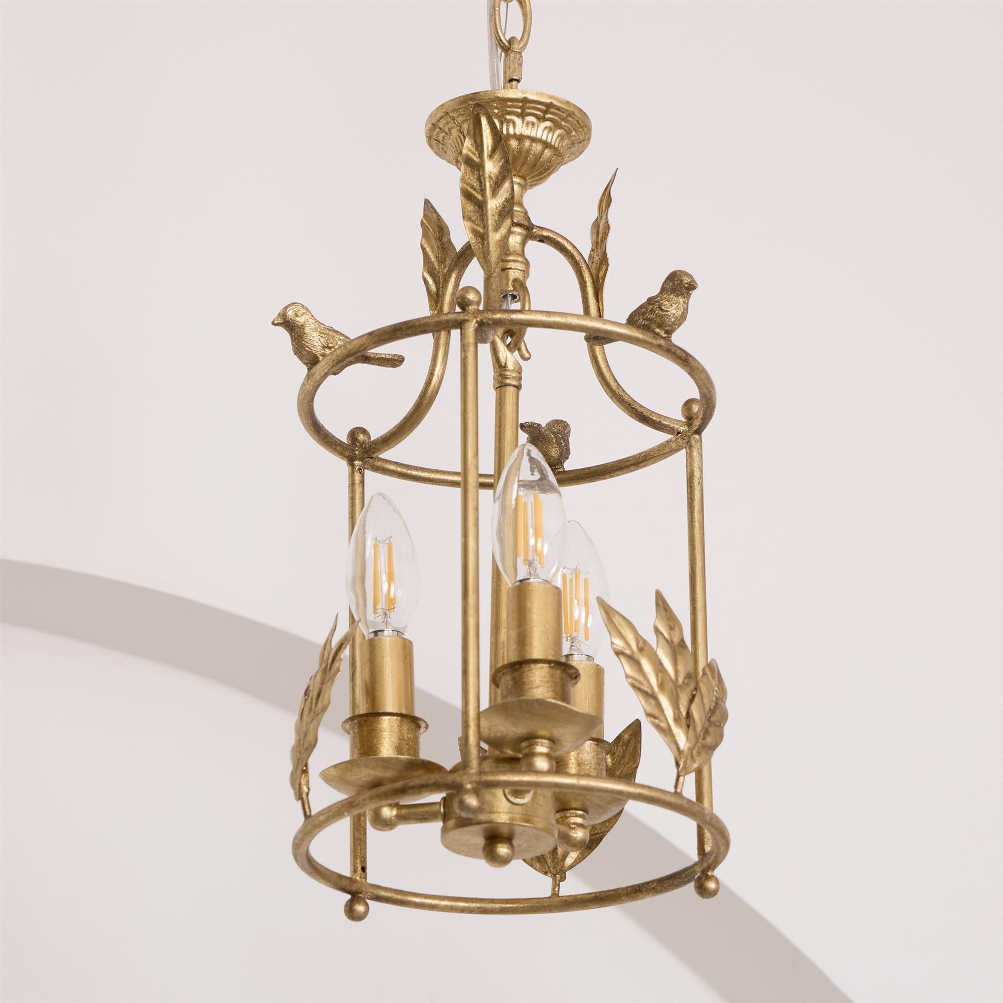 Hylite Vintage Industrial Gold Metal Lantern Pendant Lamp - Lamp Copper