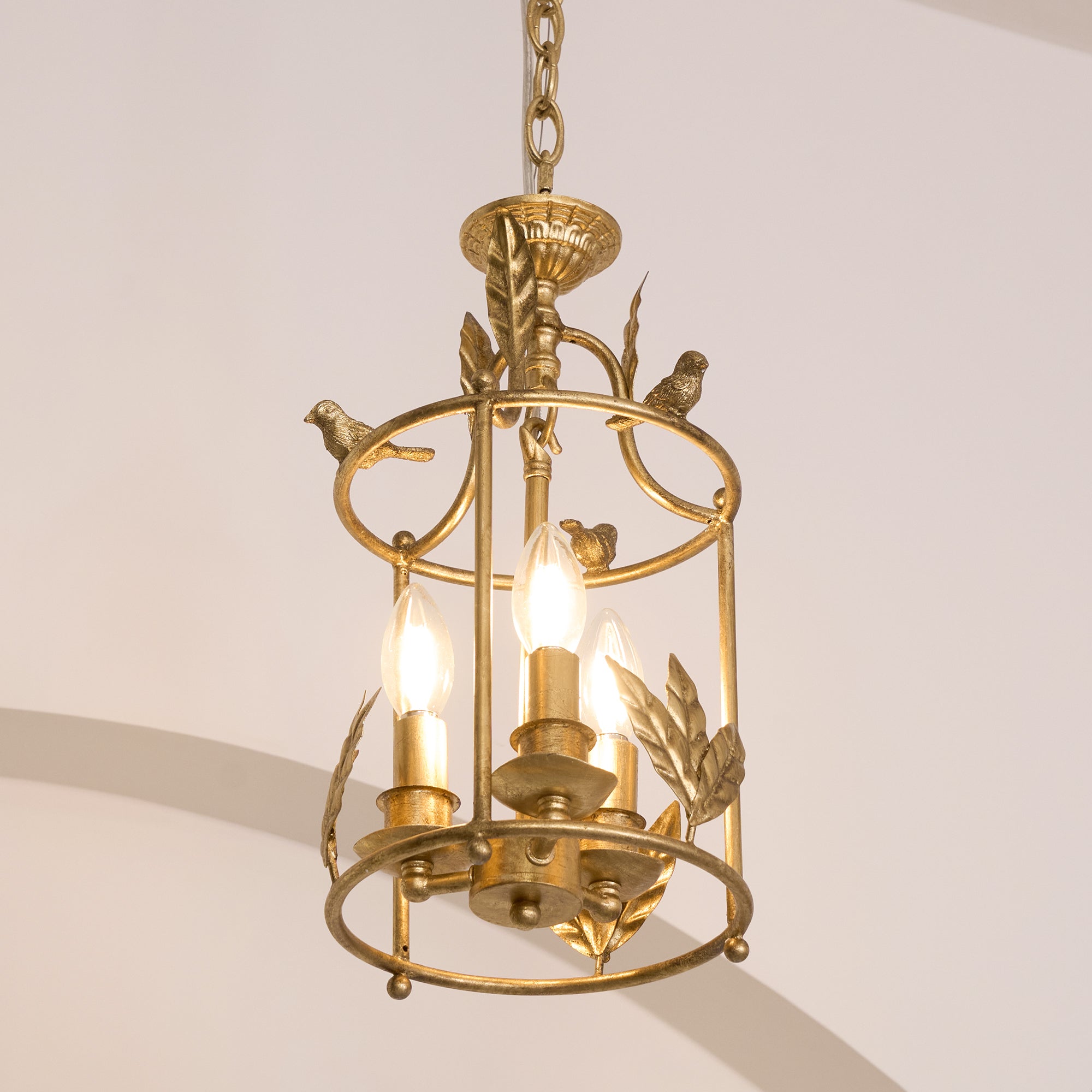Hylite Vintage Industrial Gold Metal Lantern Pendant Lamp - Lamp Copper