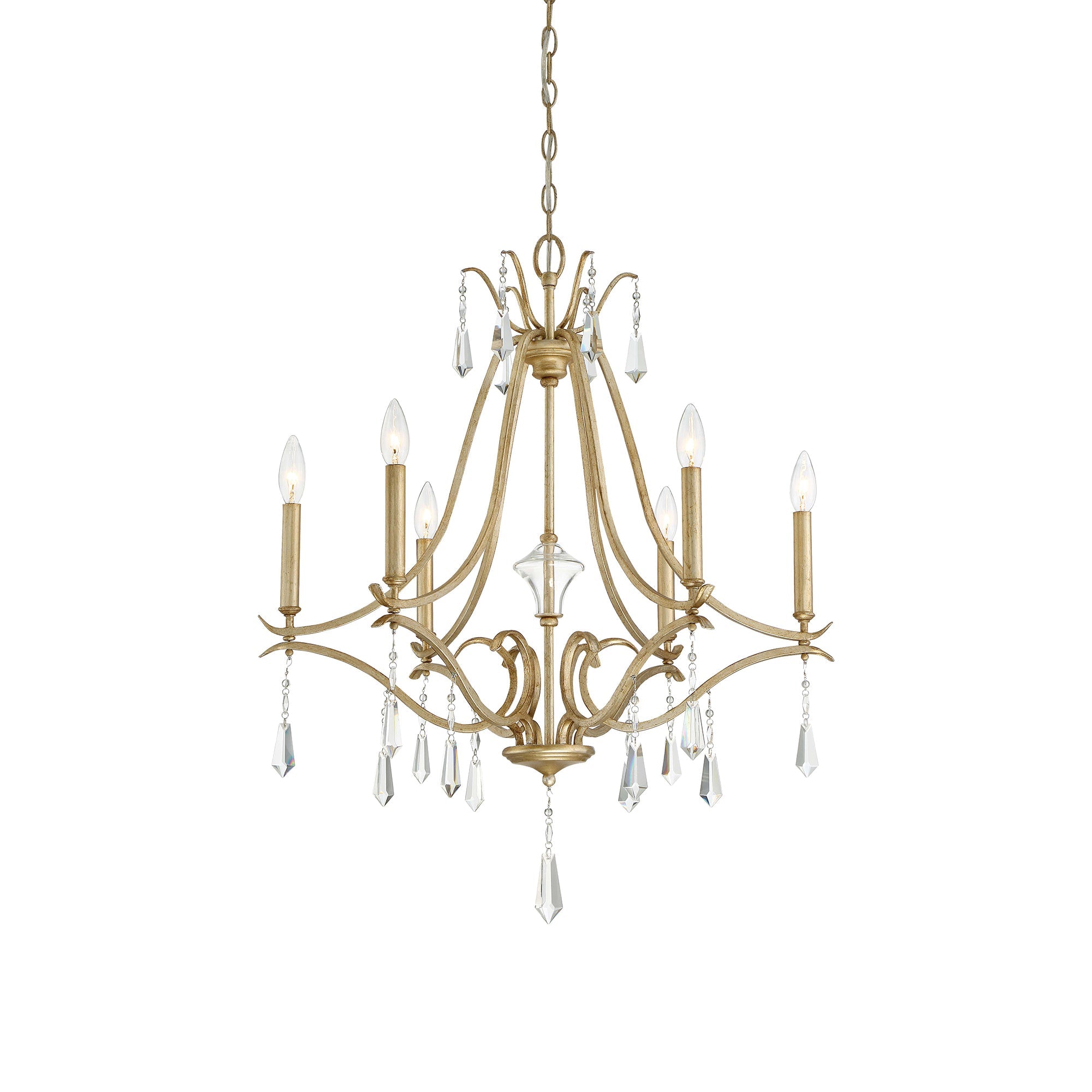 Lyra Postmodern Luxury Copper Crystal Chandelier - Lamp Copper