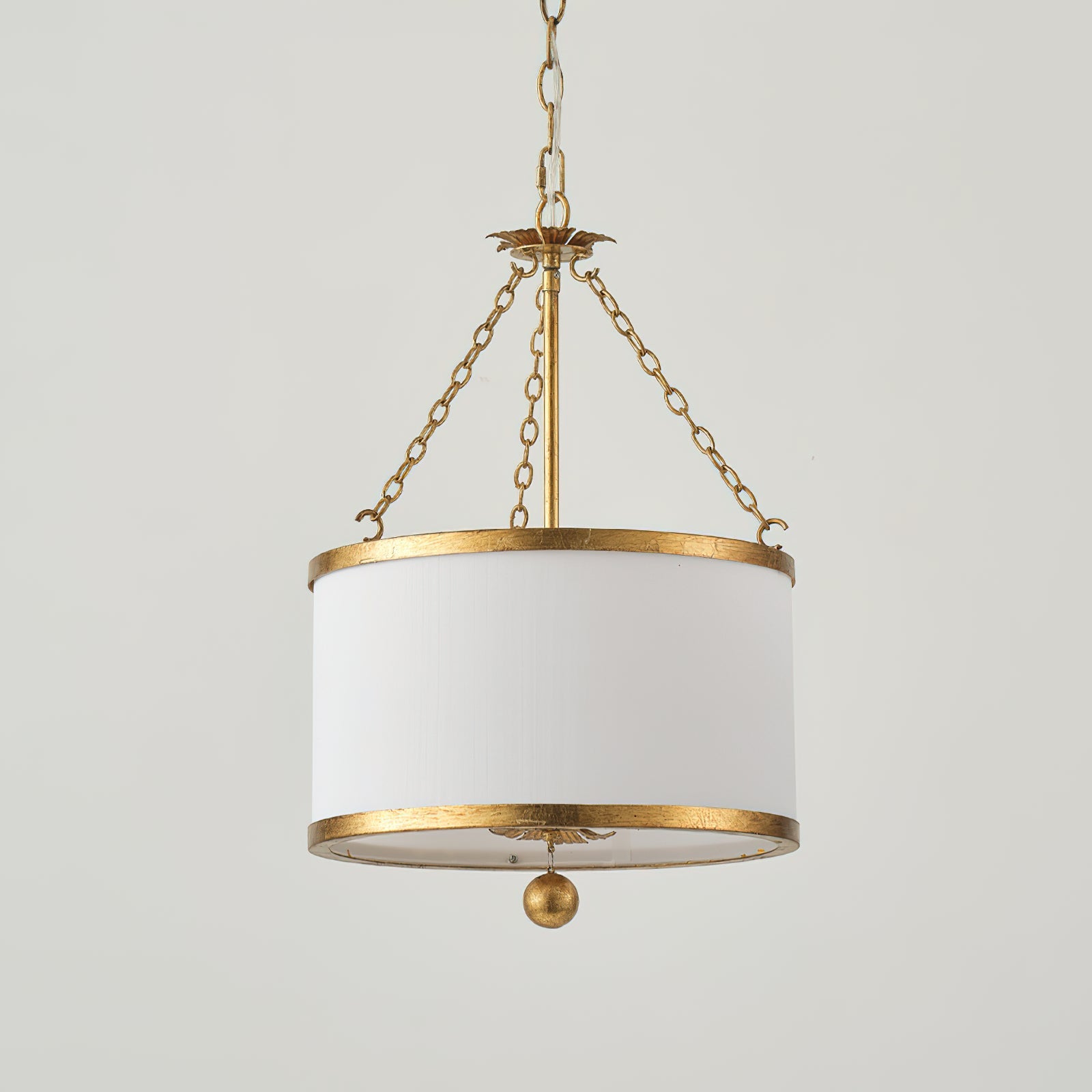 Helix Drum Individual Creativity Fabric Metal Pendant Lamp - Lamp Copper