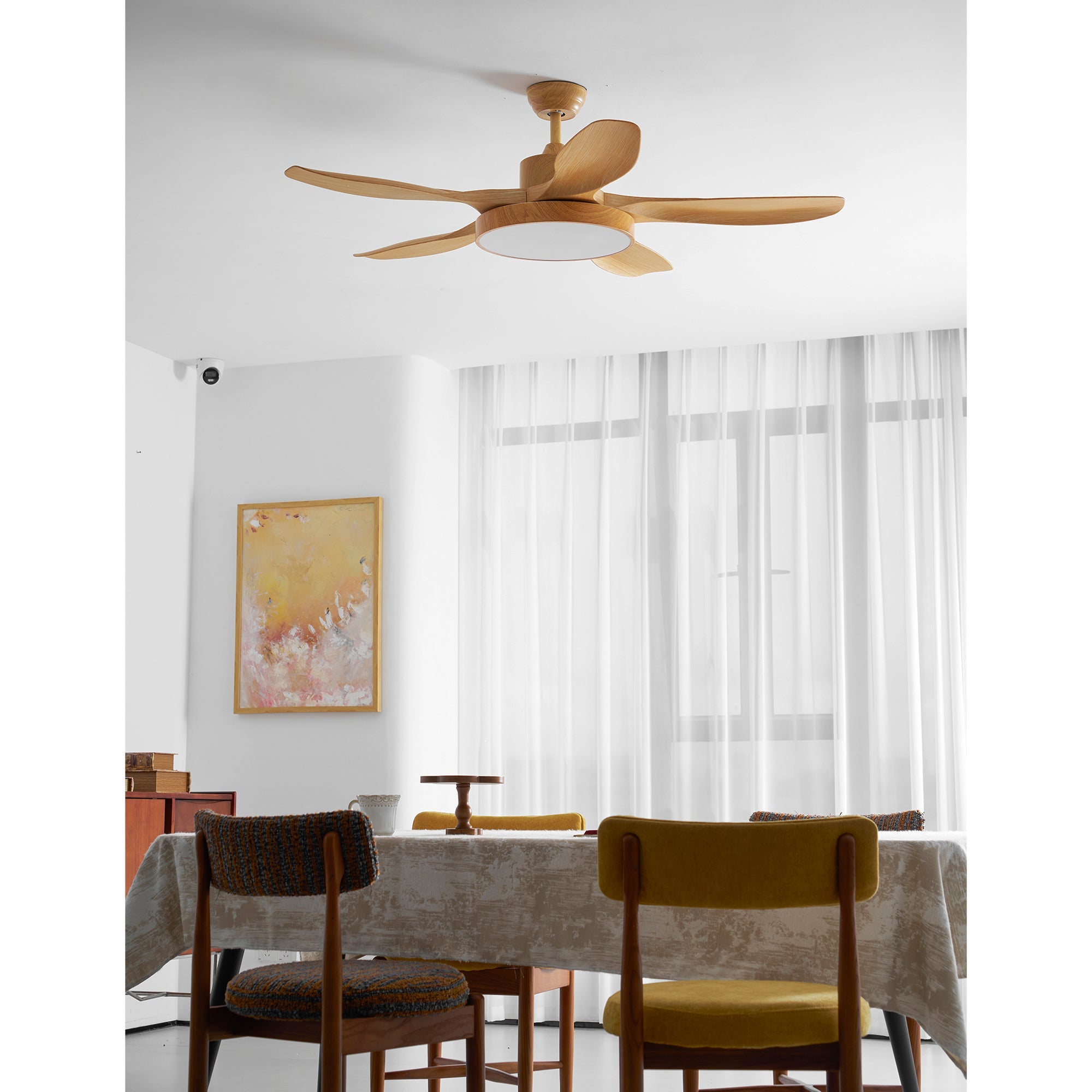 Fusion Premium Natural Metal Acrylic Ceiling Fan Light