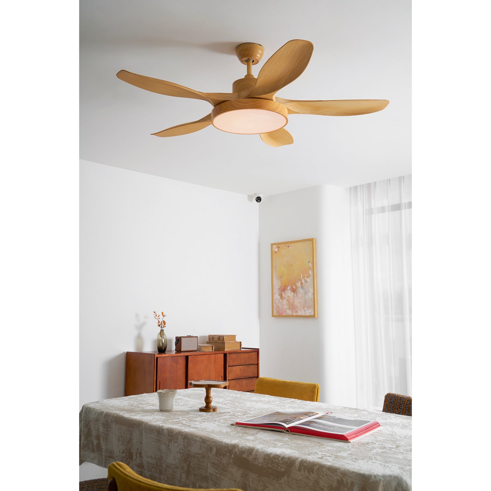 Fusion Premium Natural Metal Acrylic Ceiling Fan Light