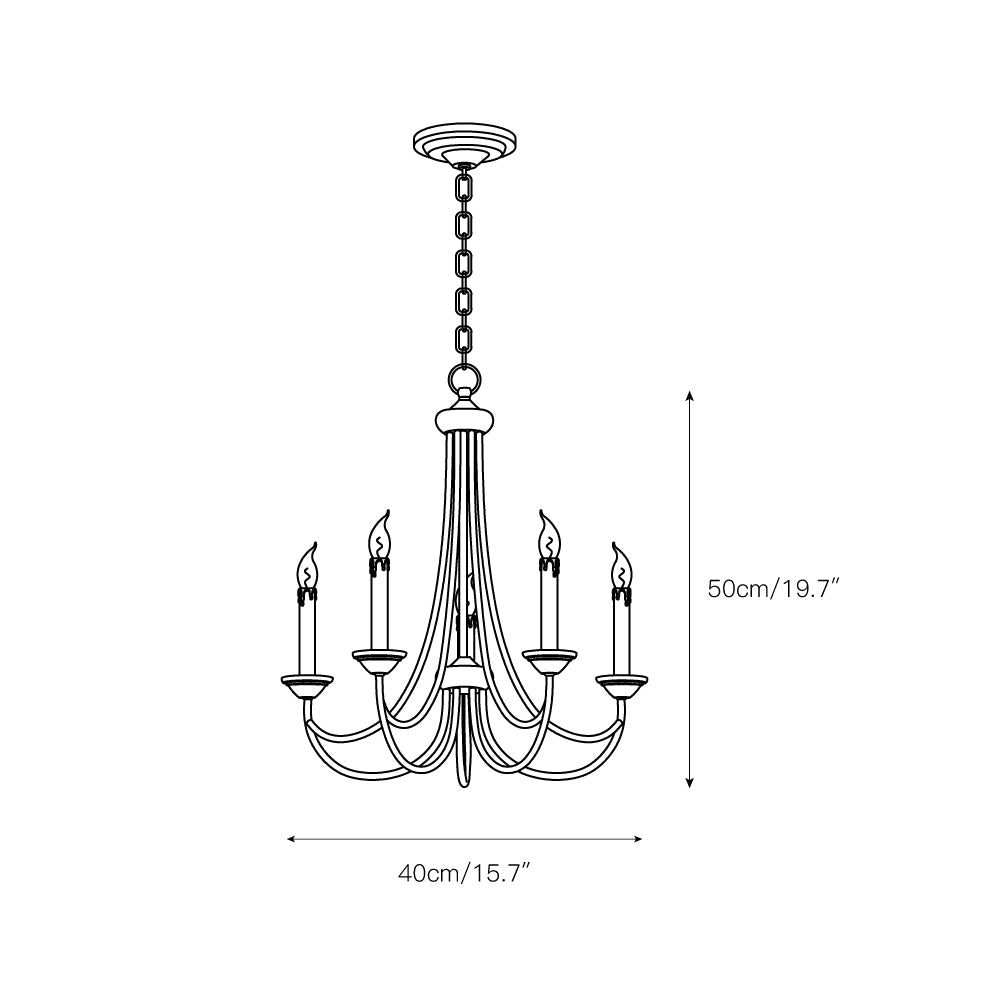 Calyx Postmodern Elegance Luxury Metal Chandelier - Lamp Copper