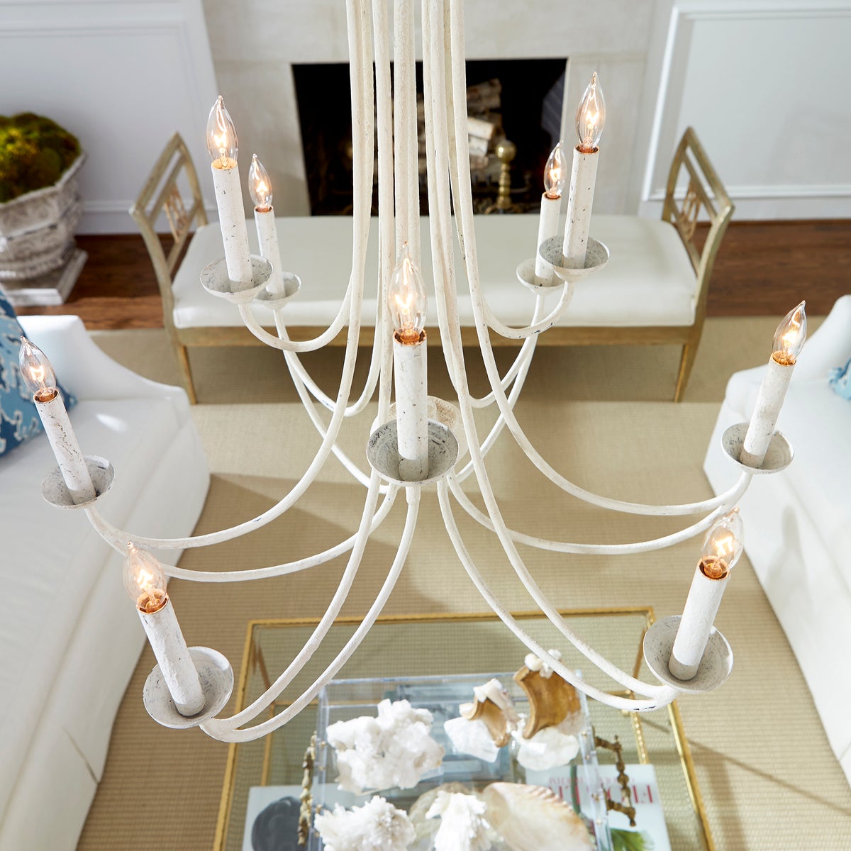 Calyx Postmodern Elegance Luxury Metal Chandelier - Lamp Copper