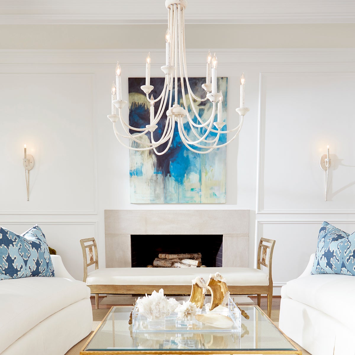 Calyx Postmodern Elegance Luxury Metal Chandelier - Lamp Copper