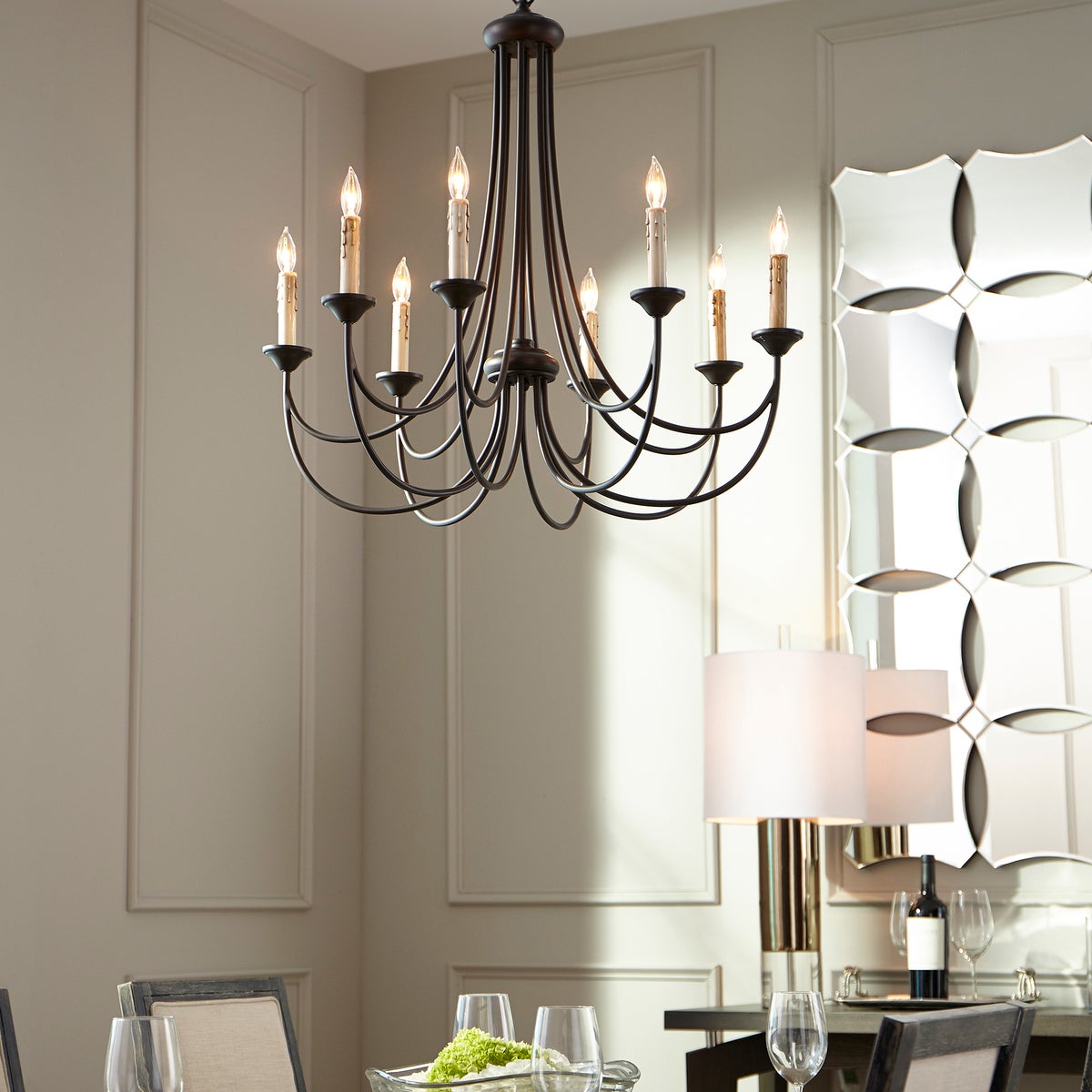 Calyx Postmodern Elegance Luxury Metal Chandelier - Lamp Copper
